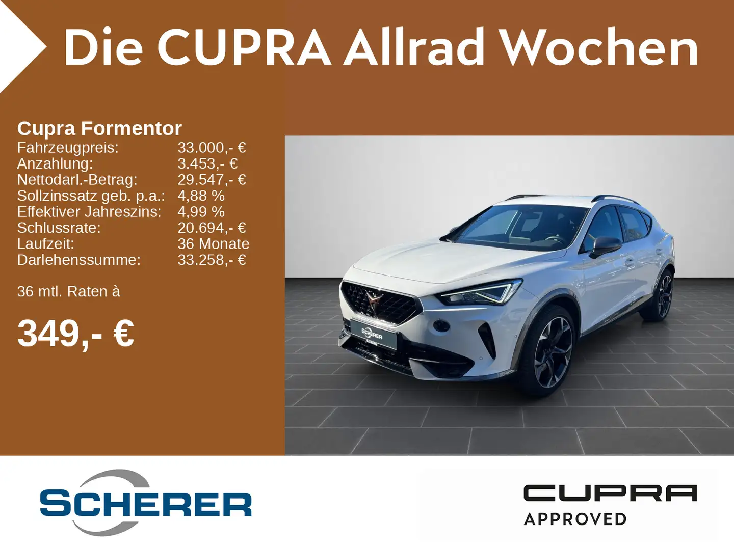 CUPRA Formentor VZ 2.0 TSI 4Drive DSG, Rückfahrkamera Weiß - 1