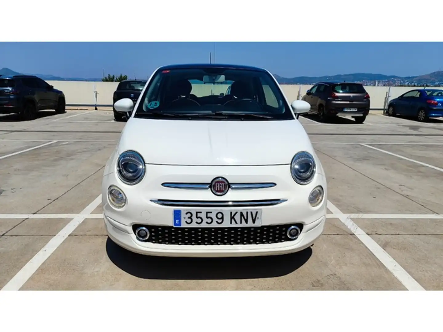 Fiat 500 1.2 Lounge Blanc - 2