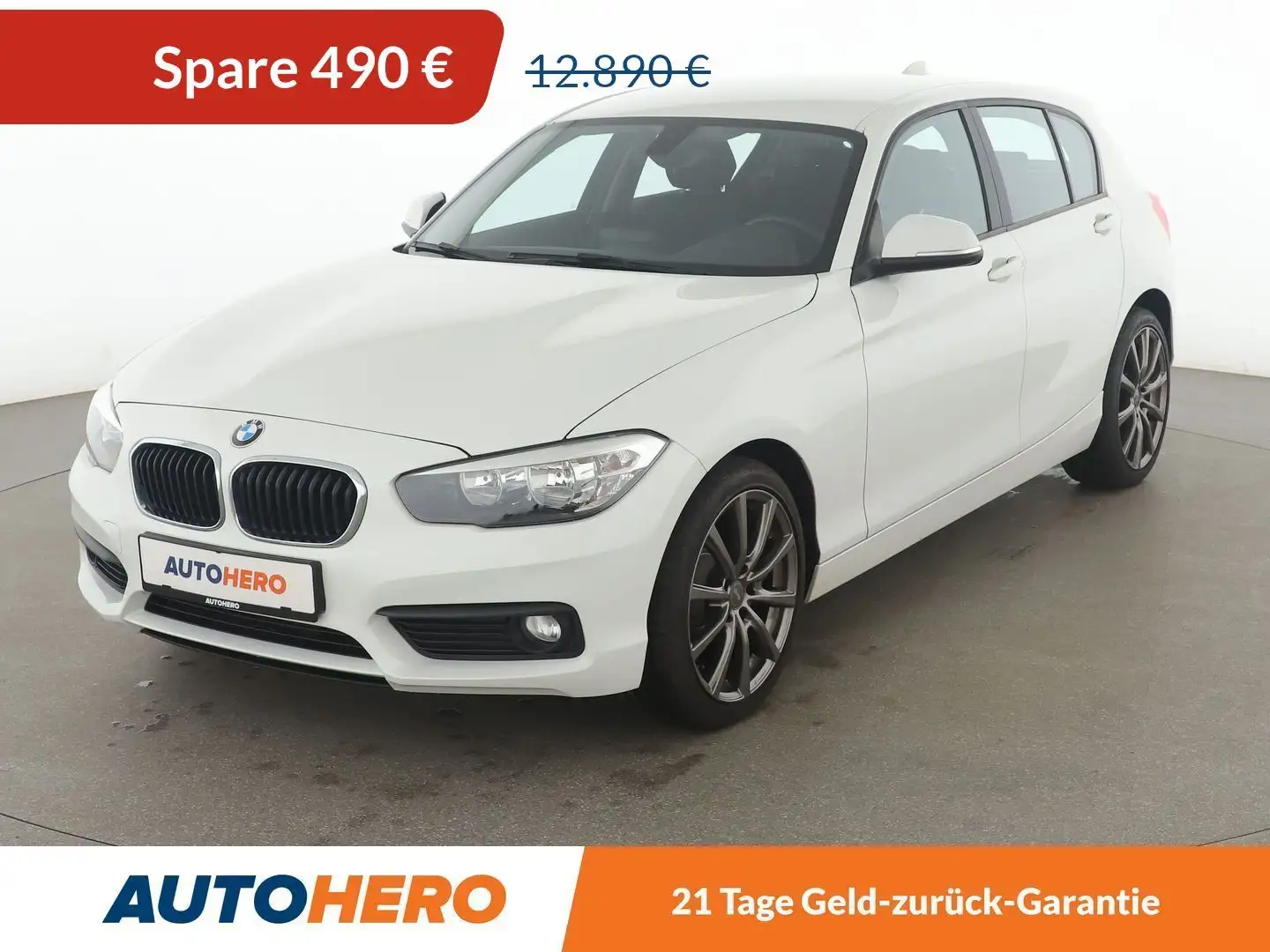BMW 118 118i *TEMPO*PDC*SHZ* Biały - 1