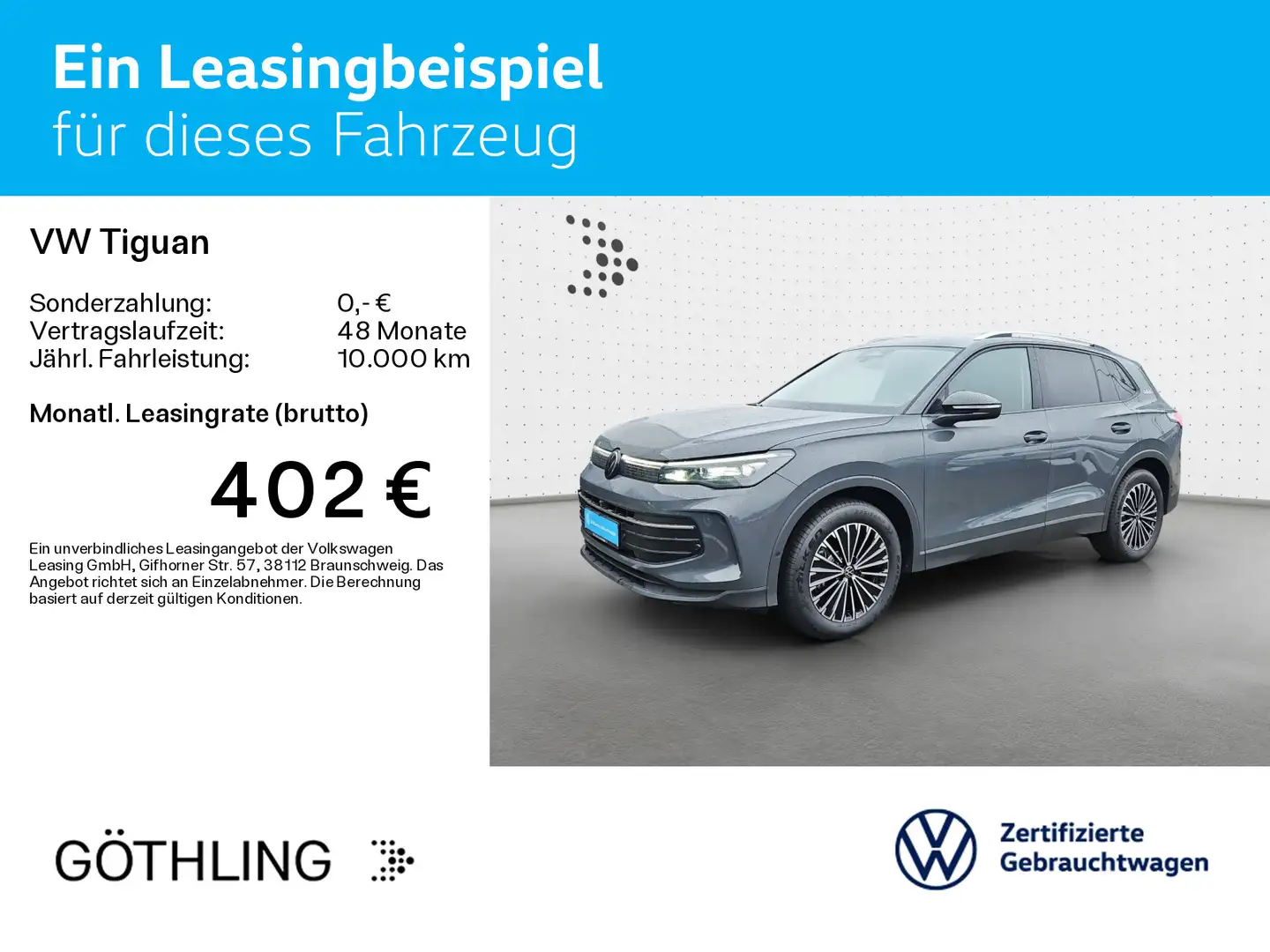 Volkswagen Tiguan 2.0 TDI DSG GOAL*LED*AHK*KAMERA*NAVI*KLIM Grau - 2