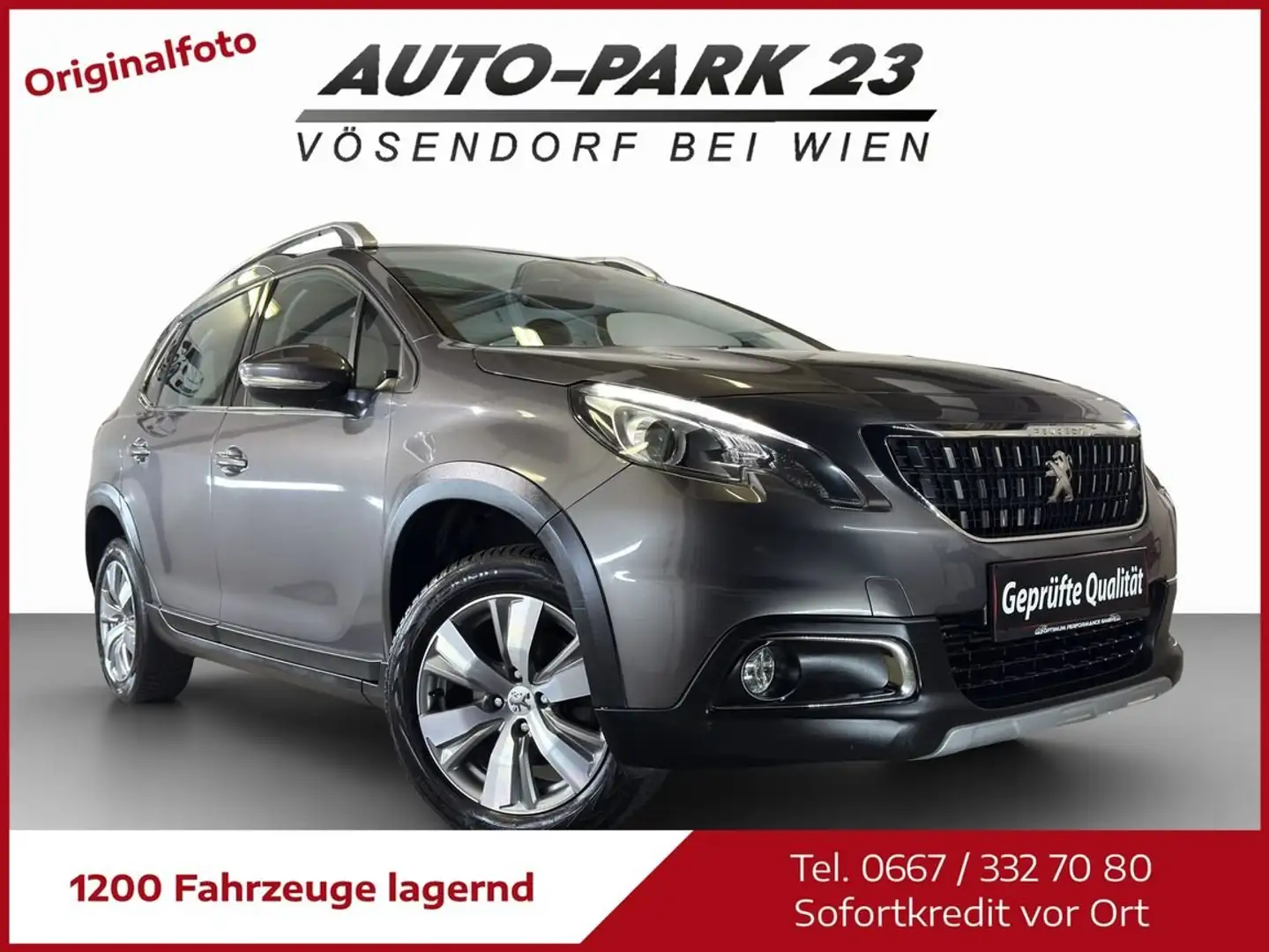 Peugeot 2008 2008 1,2 **LEDER*SPORT-LINE**MIT GARANTIE*MOD2017 Grau - 1