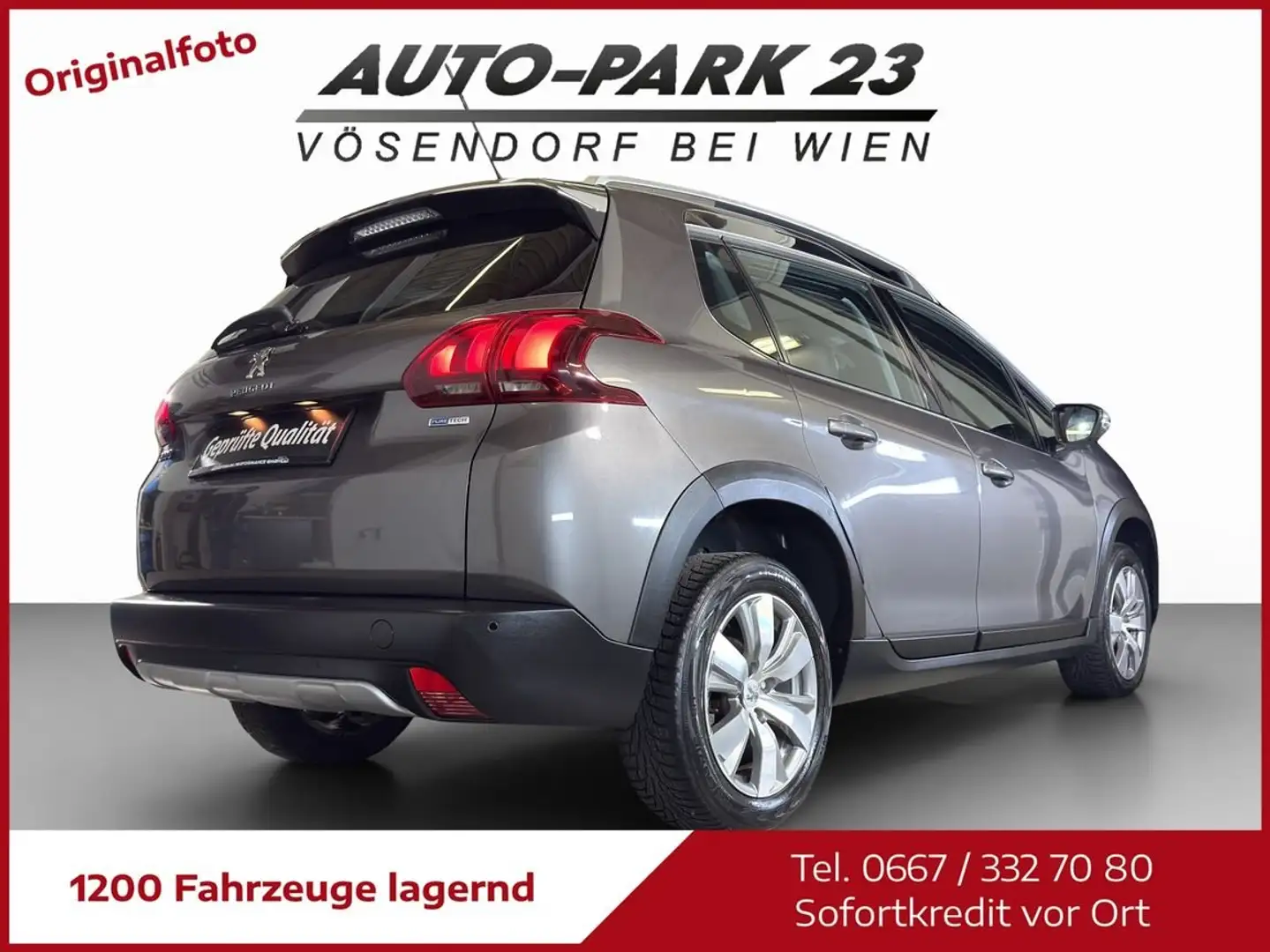 Peugeot 2008 2008 1,2 **LEDER*SPORT-LINE**MIT GARANTIE*MOD2017 Grau - 2