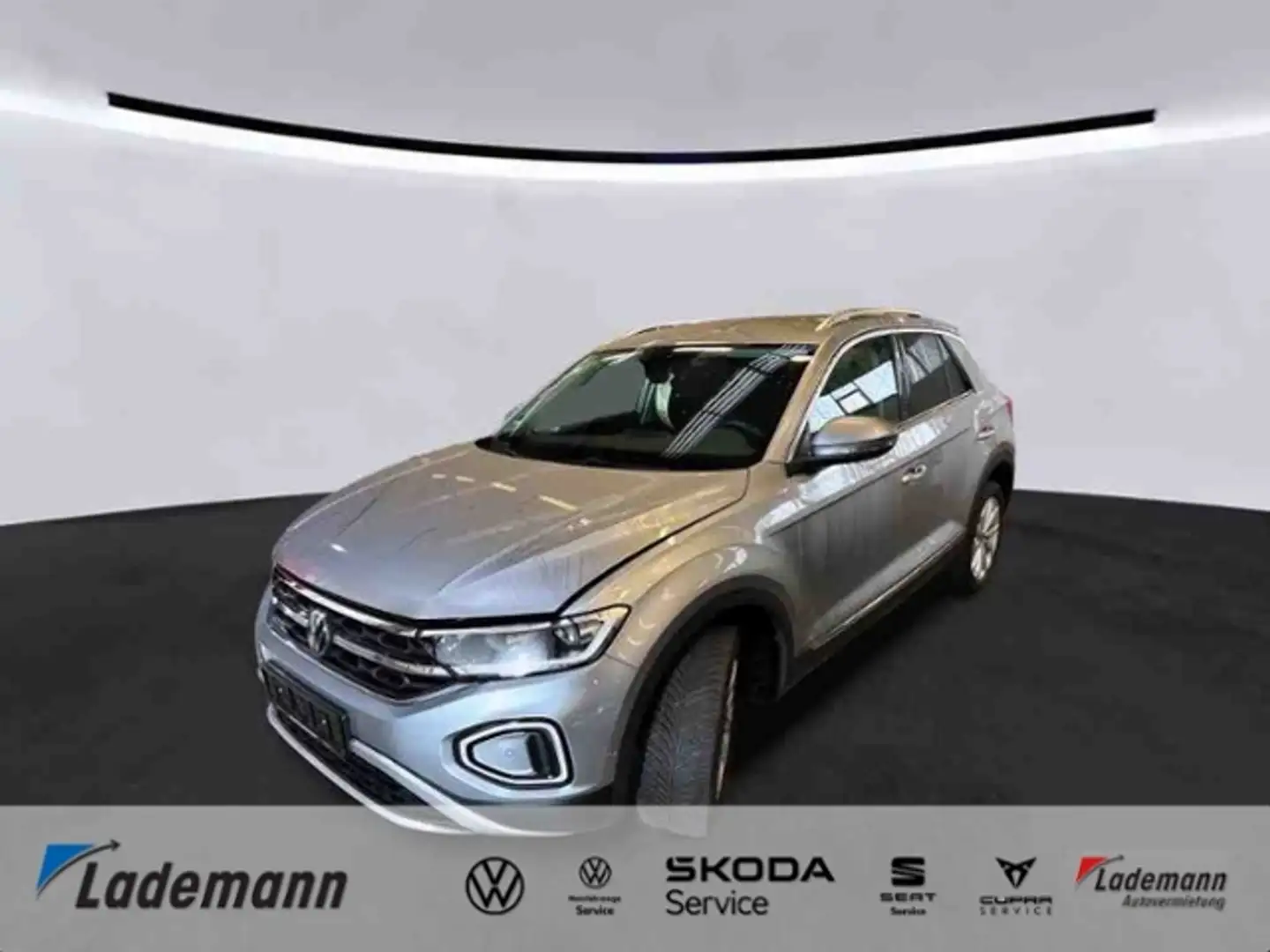 Volkswagen T-Roc 2.0 TDI DSG STYLE AHK+KAMERA+LED+NAVI+SIHZ Silber - 1