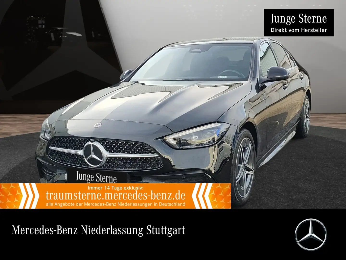 Mercedes-Benz C 300 e AMG+PANO+AHK+KAMERA+KEYLESS+9G Schwarz - 1