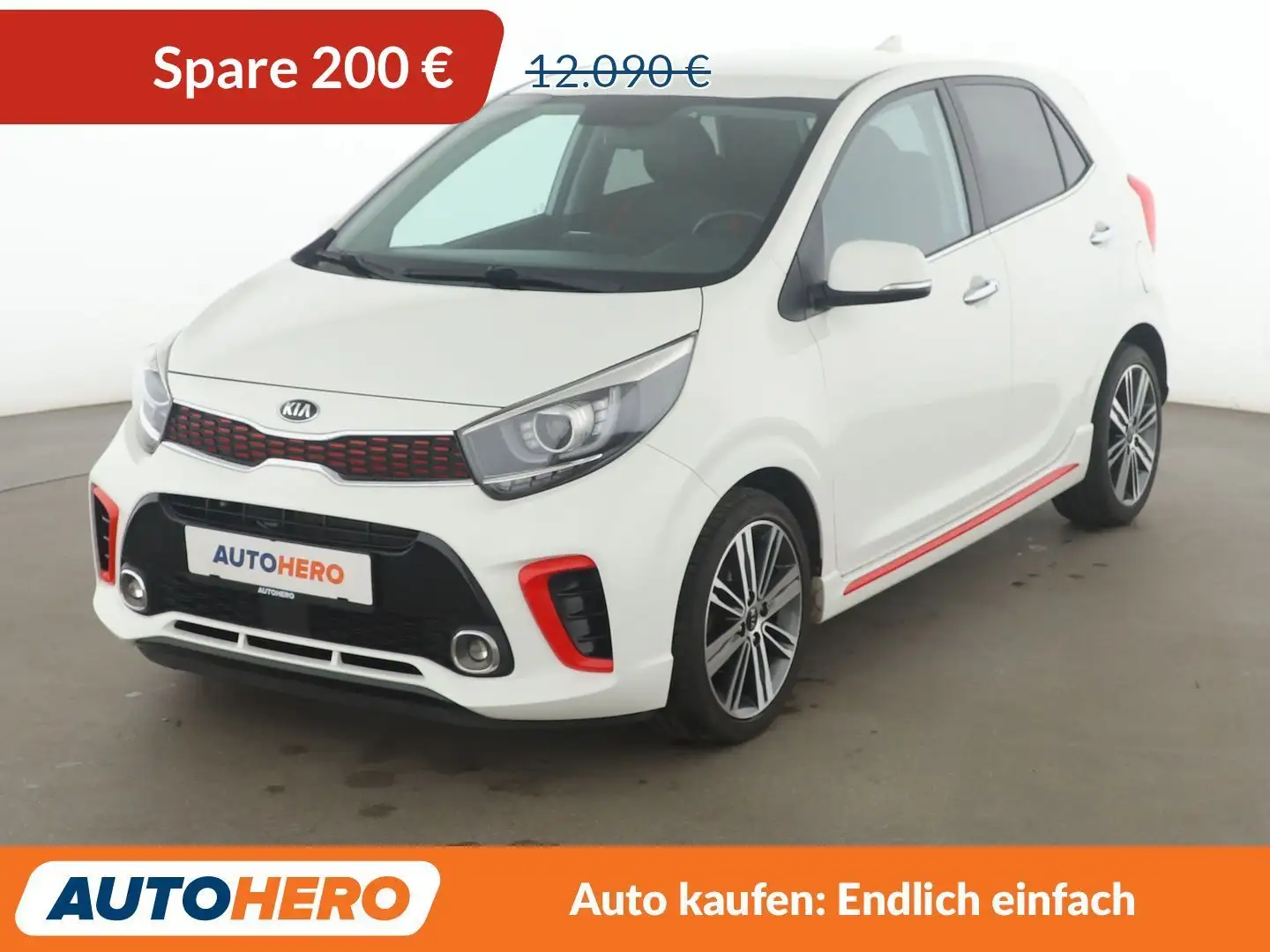 Kia Picanto 1.2 GT Line *NAVI*TEMPO*LIM*PDC* Weiß - 1