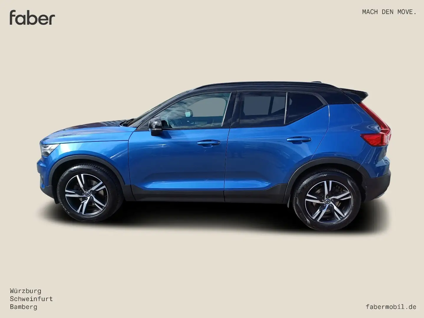 Volvo XC40 D4 AWD R-Design Polestar Blue - 1