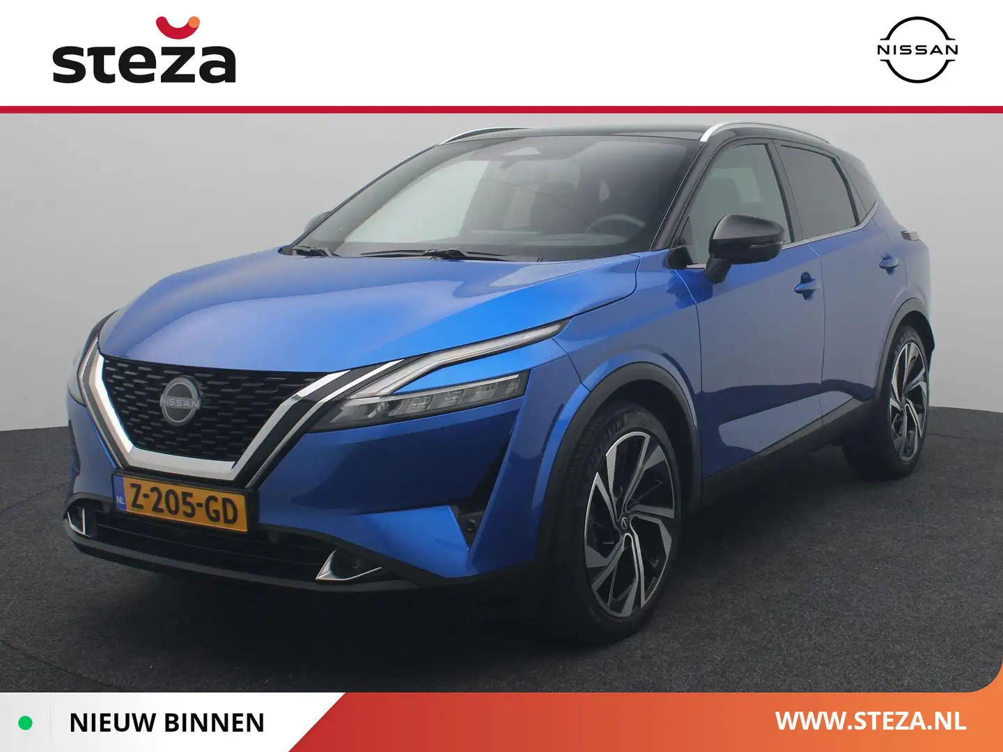 Nissan Qashqai 1.3 MHEV Xtronic Tekna Plus Apple carplay | Panora Blauw - 1