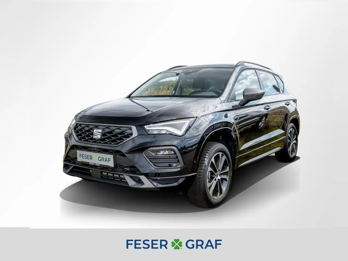 SEAT Ateca 2.0TDI FR LINE LED/360*/FULL LINK/NAVI/SHZ Schwarz - 1