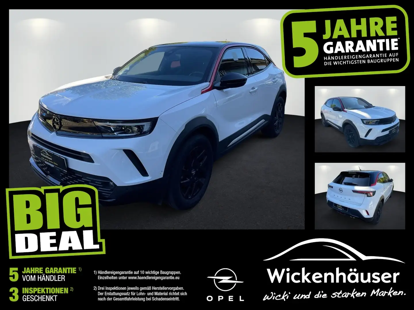 Opel Mokka GS Line Navi+Kamera+Totwinkel+WinterPak Weiß - 1