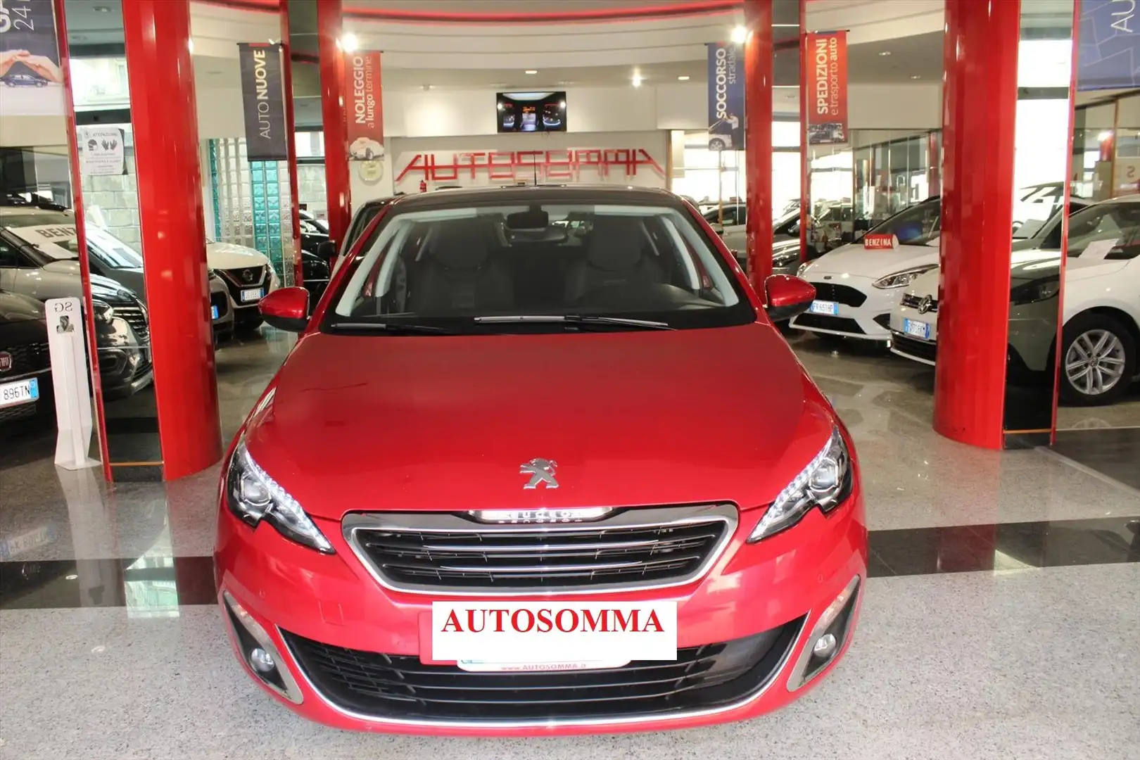 Peugeot 308 PureTech Turbo 130 cv TETTO PANORAMA NAVIG LED Rosso - 1