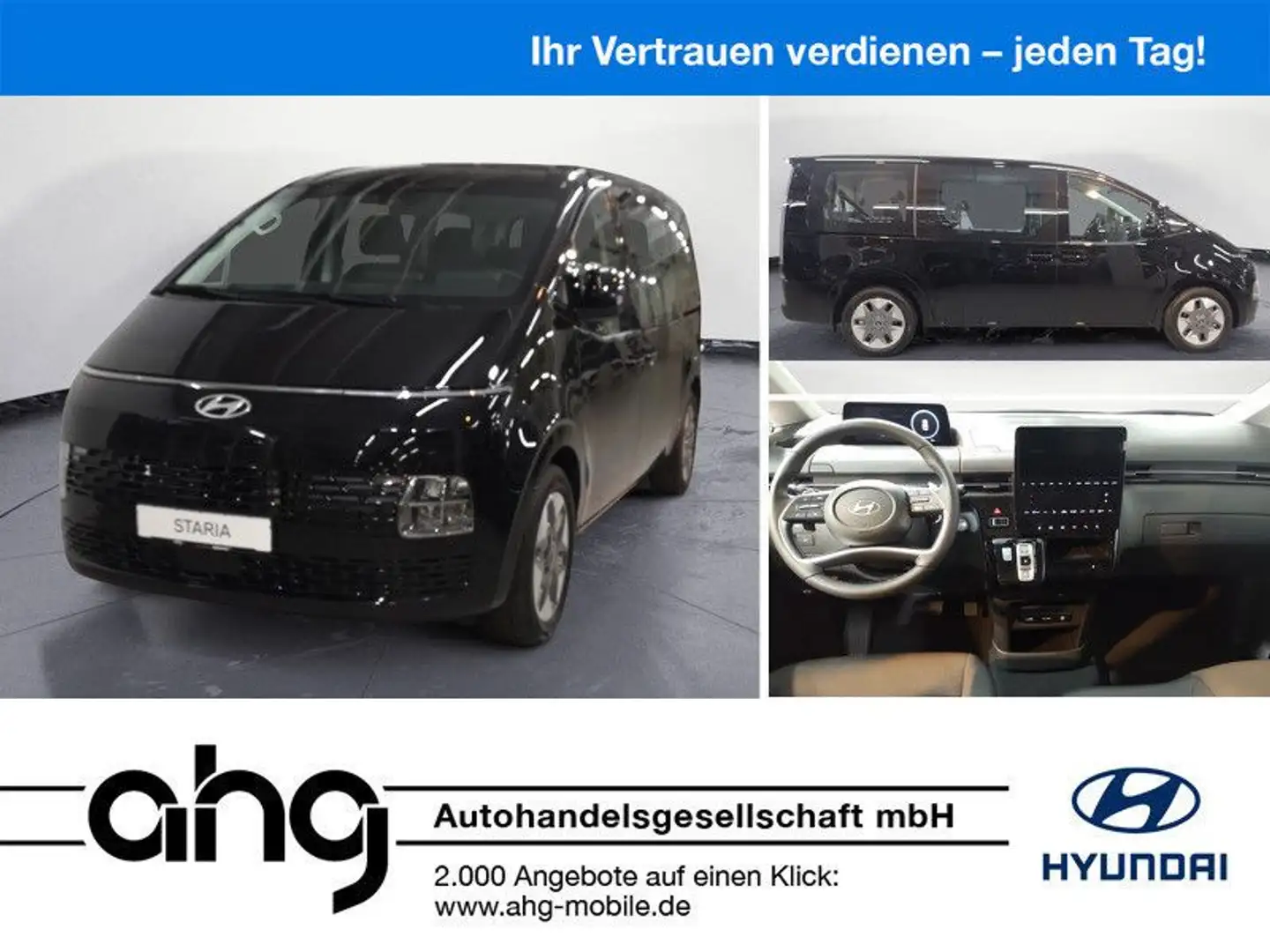 Hyundai STARIA 1,6 HEV Trend 9-Sitzer Automatik 4WD Temp Negru - 1