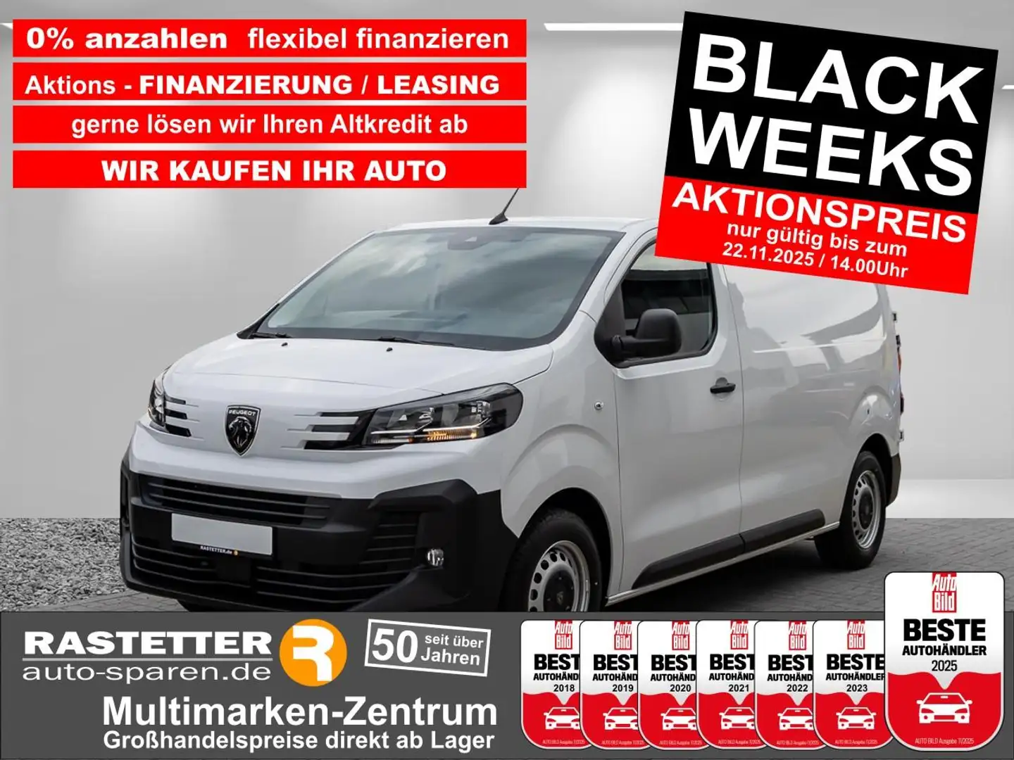 Peugeot Expert Kasten L2 AHK+Visibility+PDC+Klima+virtCP+T Weiß - 1