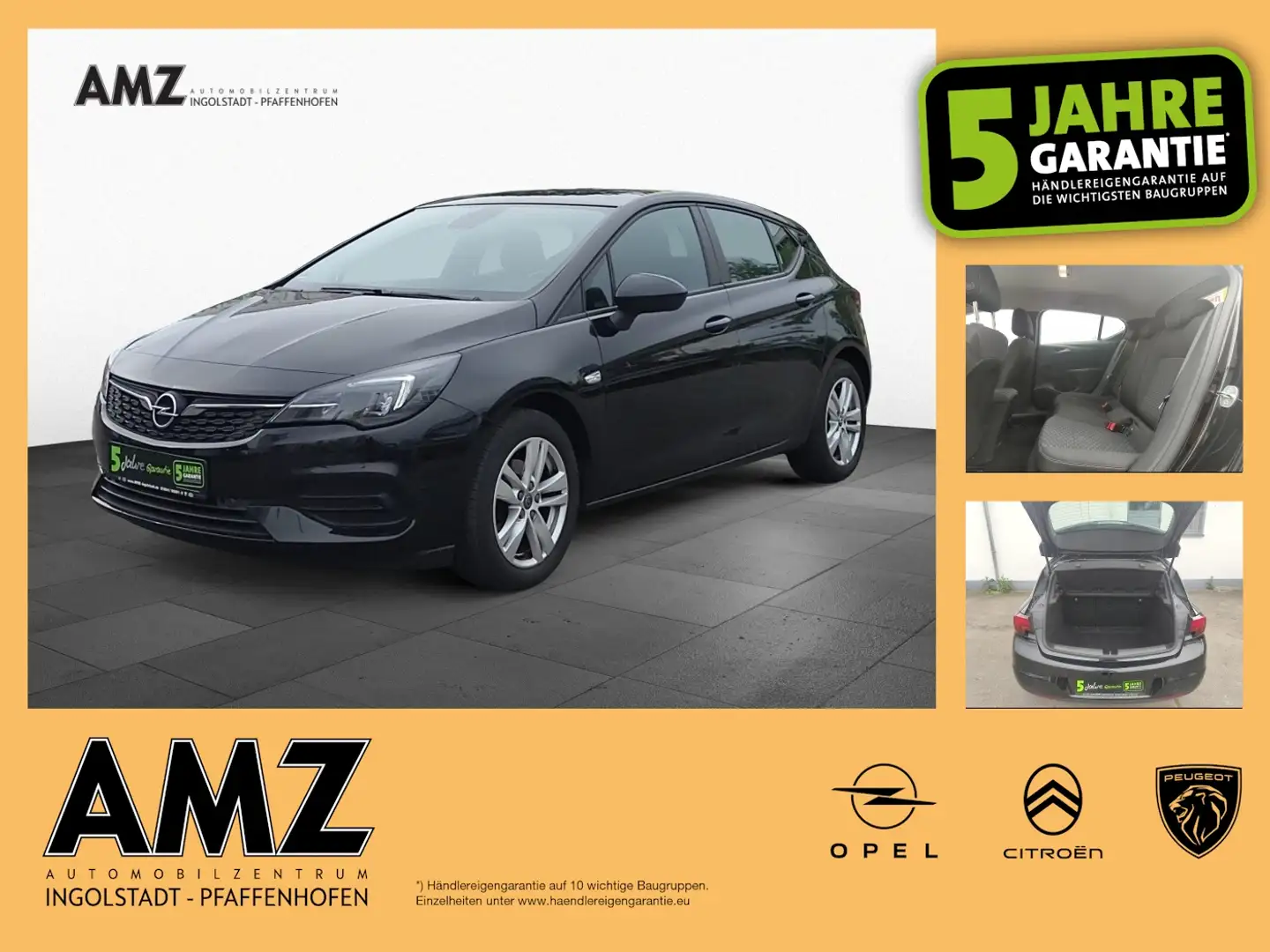 Opel Astra Edition 131PS W-Paket KAM PDC Klimaauto. Noir - 1