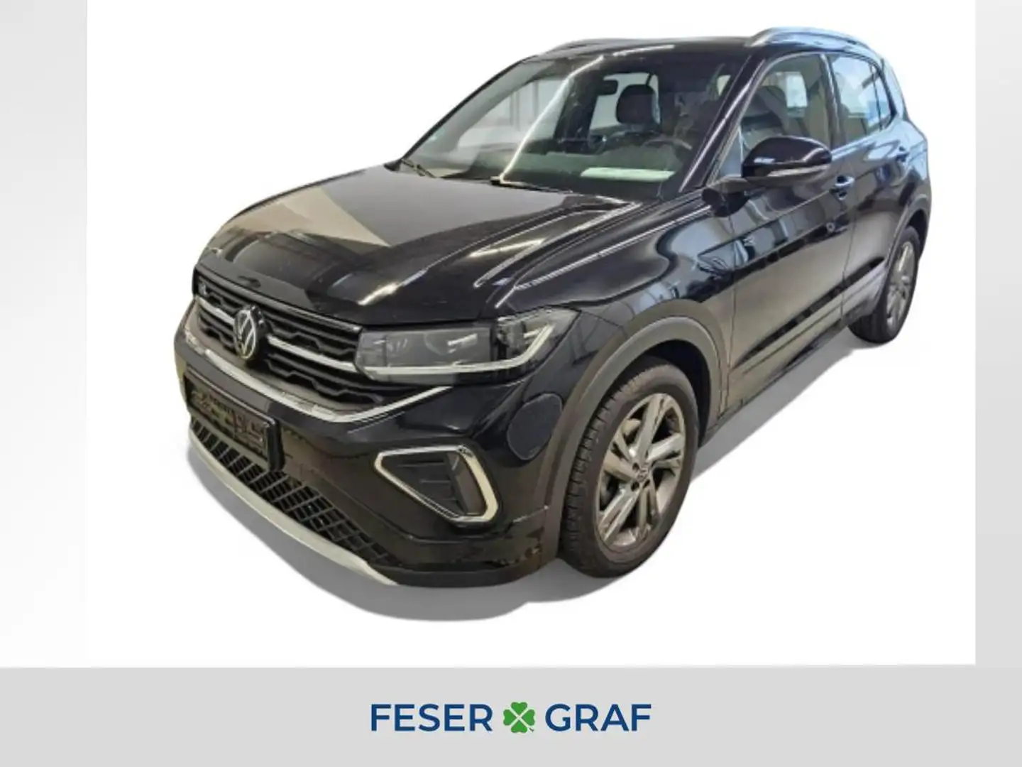 Volkswagen T-Cross 1.0 TSI R-Line DSG/LED/Rear View/Sitzhzg./Navi Schwarz - 1