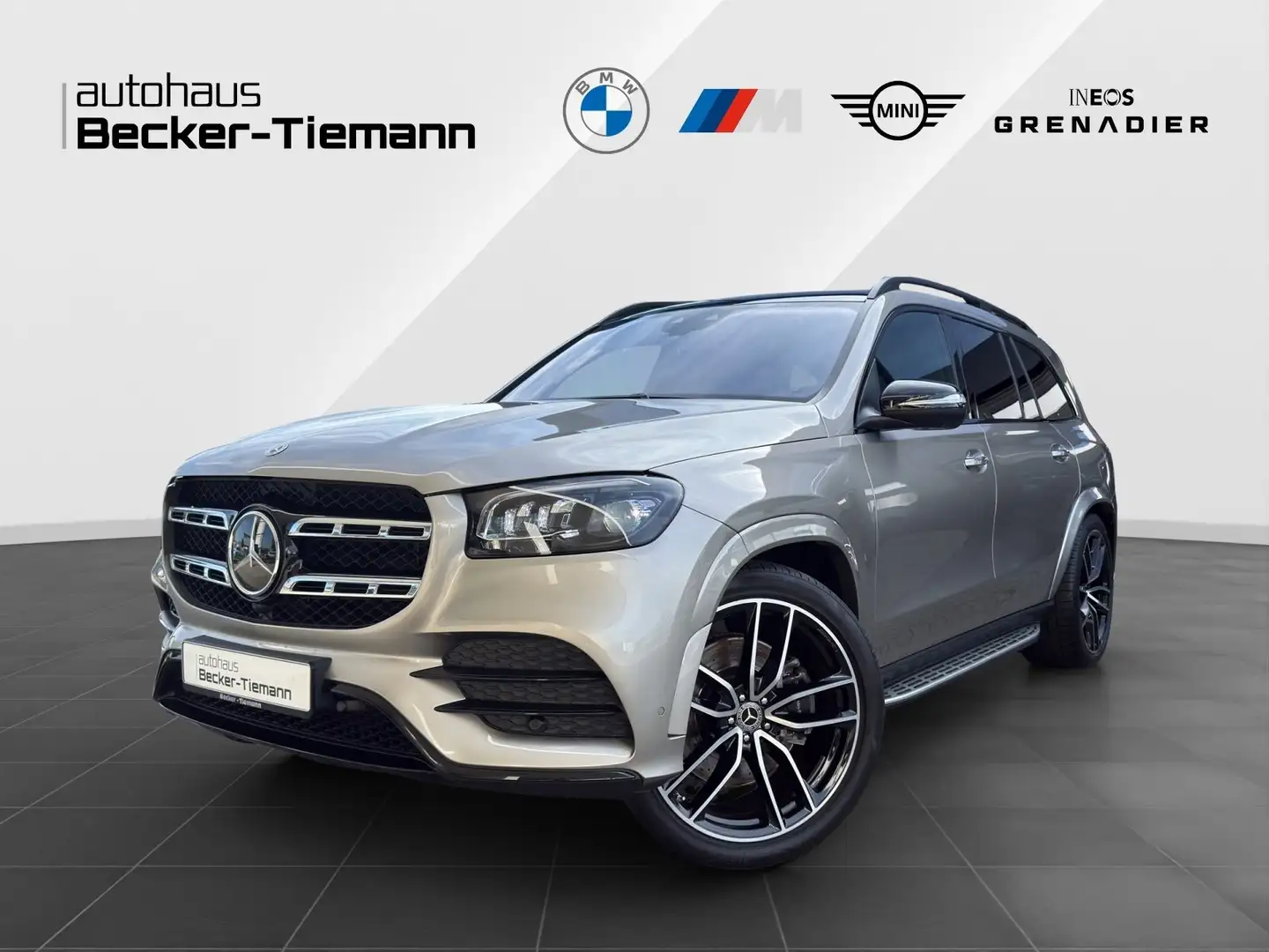 Mercedes-Benz GLS 400 d 4Matic AMG-Line/Head-Up/Burmester/Panorama/23Zol Silber - 1