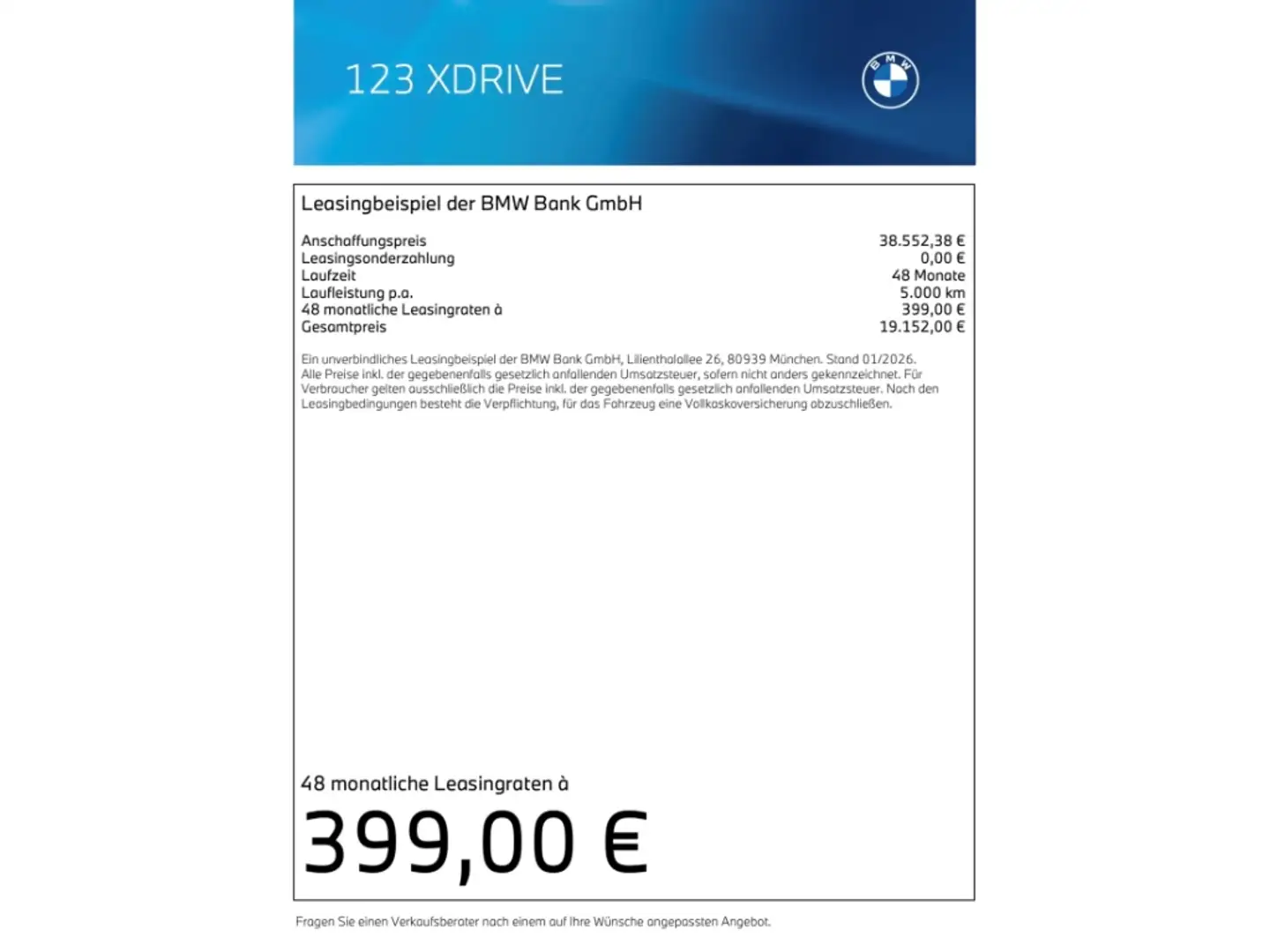 BMW 123 i xDrive M Sport IconicGl Pano Memory H/K HUD ad.M Grau - 2