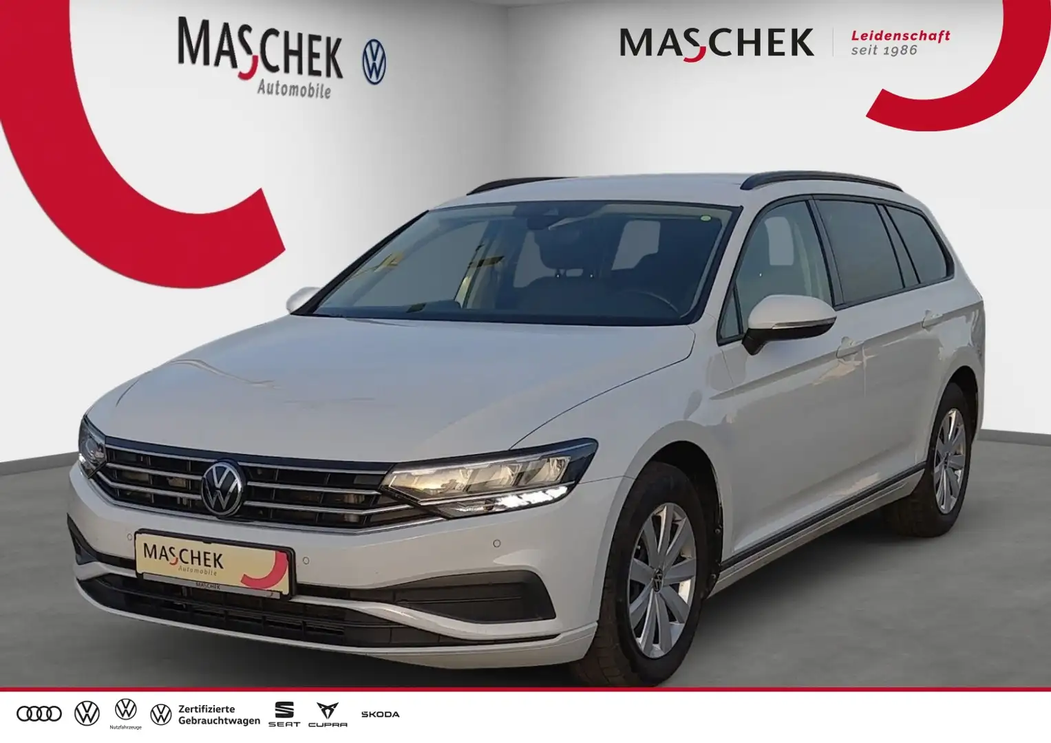 Volkswagen Passat Variant 2.0 TDI DSG AHK RearView Sitzh Carplay AHK Weiß - 1