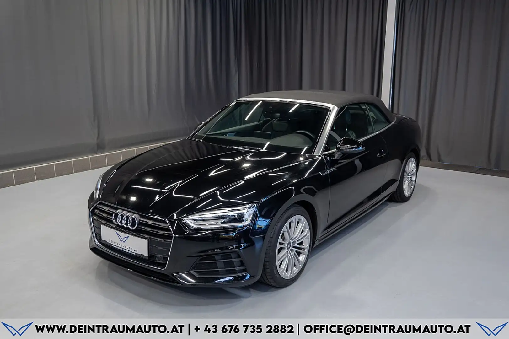 Audi A5 Cabrio 2,0 TDI sport*AHK*SHZ vo+hi*SPORTSITZE*LED* Schwarz - 2