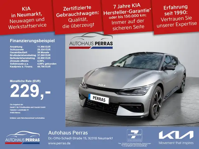 Kia EV6 77.4 AWD GTL WP Glasdach ASS+ DE Wärmepumpe, Glas
