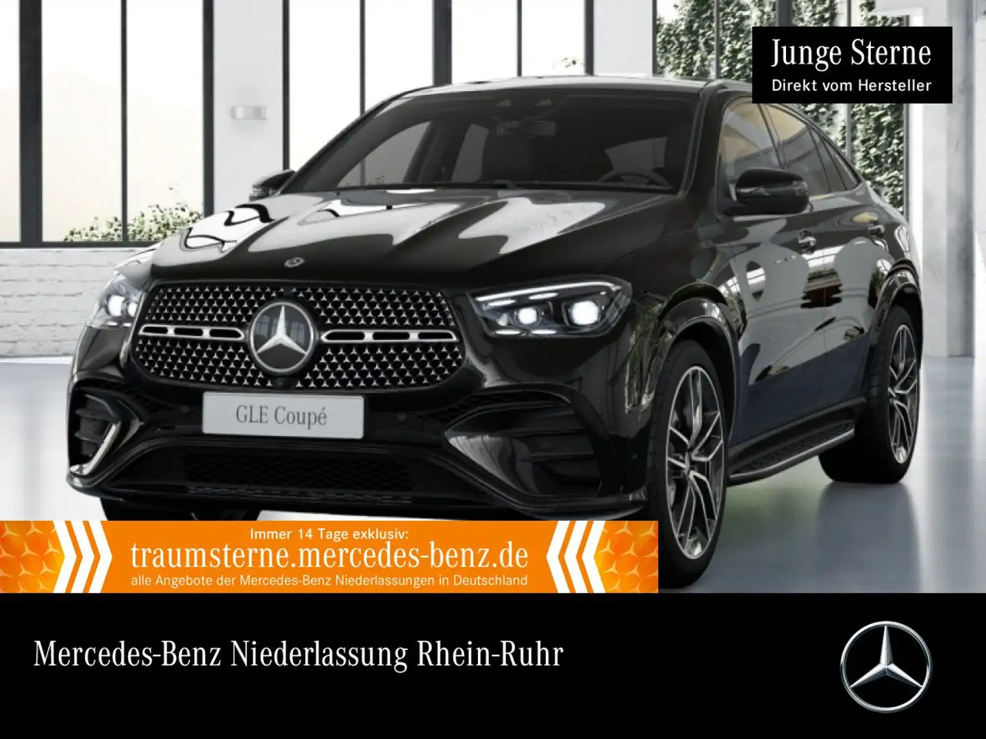 Mercedes-Benz GLE 400 e Coupé 4M AMG+NIGHT+PANO+360+AHK+FAHRASS Schwarz - 1