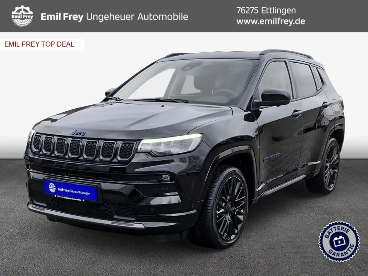 Jeep Compass 1.3 T4 4xe PLUG-IN HYBRID Automatik S Schwarz - 1