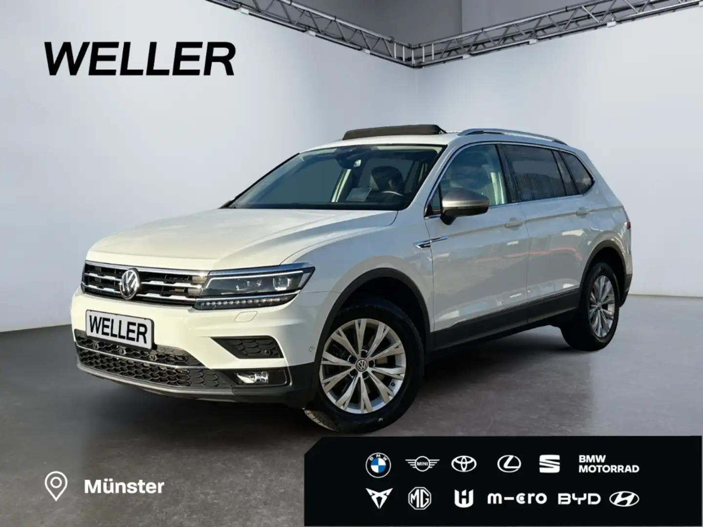 Volkswagen Tiguan Allspace 2.0 TDI 4M DSG Highline *AHK*HUD* Weiß - 1