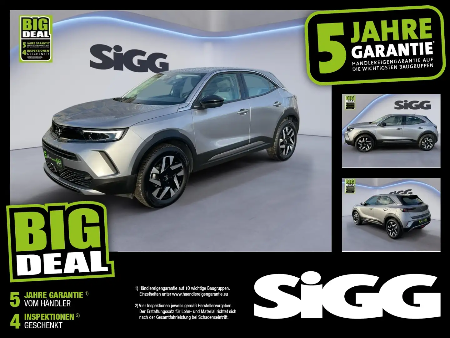 Opel Mokka 1.2 Turbo Elegance Automatik Kamera LED Grau - 1