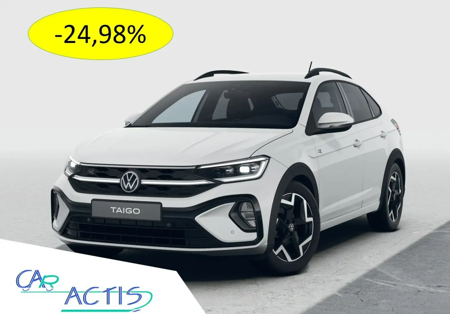 Volkswagen Taigo 1.0TSI R-Line DSG - SI.CH - CLIM AUT - CAM - KESSY Blanc - 1