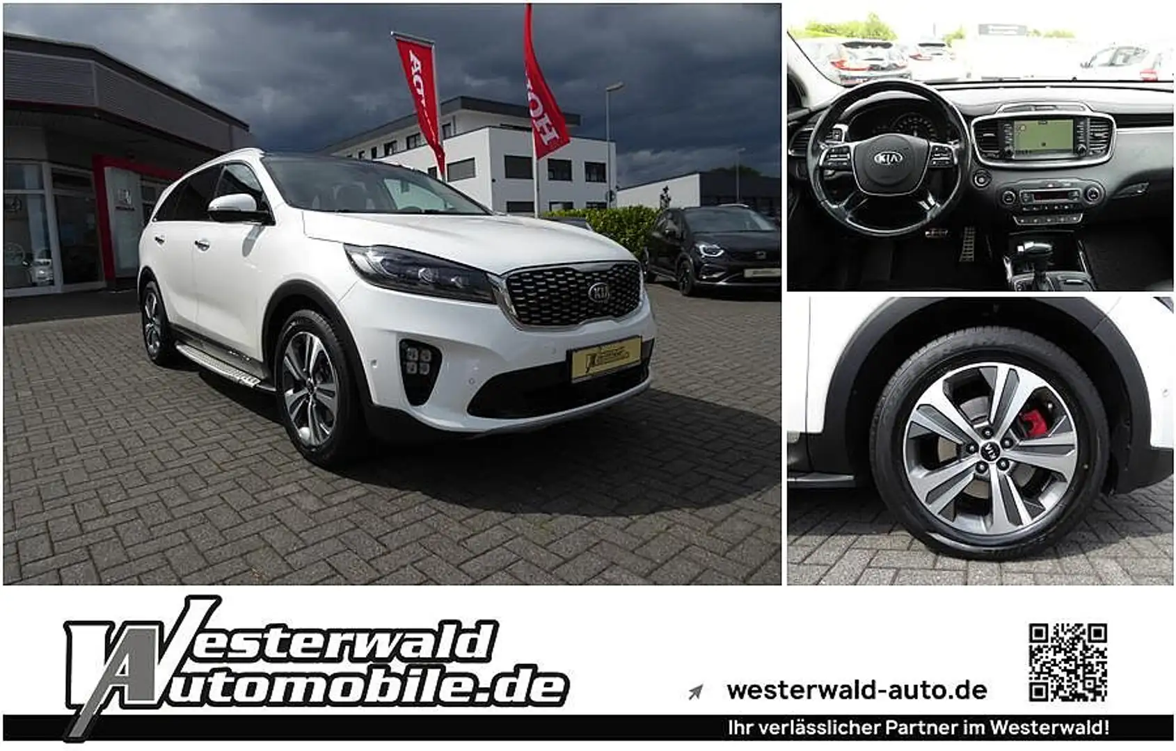 Kia Sorento 2.2 CRDi 7-Sitzer AWD Aut. GT Line | AHK | Standhe Weiß - 1