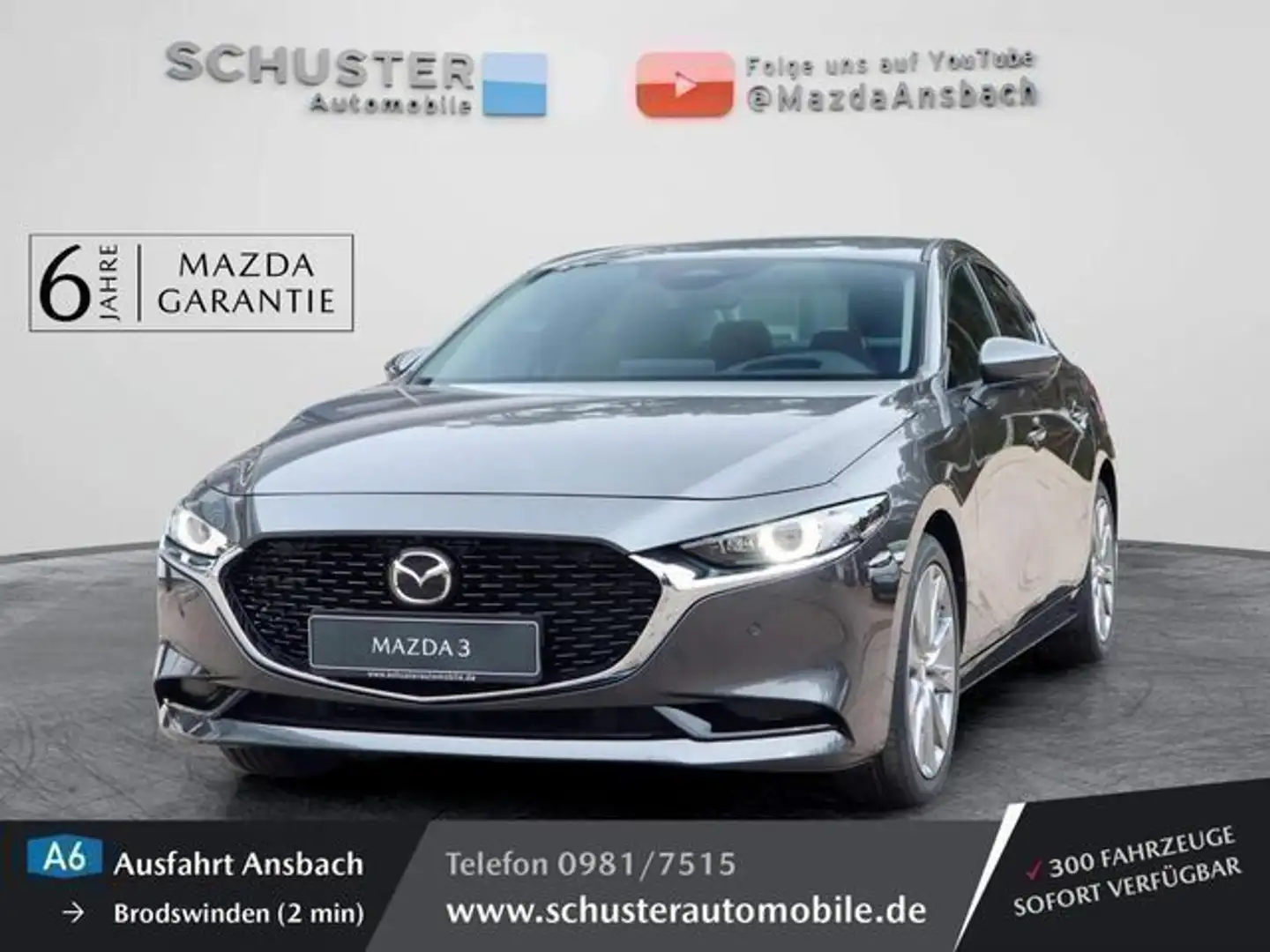 Mazda 3 Fastback Exclusive-Line 2.5l BOSE/360° Kamera/ Grau - 1