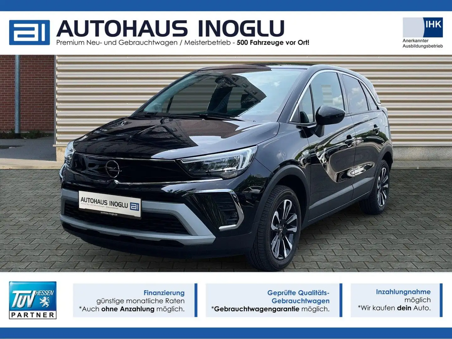 Opel Crossland 1.2 Elegance*Navi-Pro*Kamera*LED*AGR Schwarz - 1