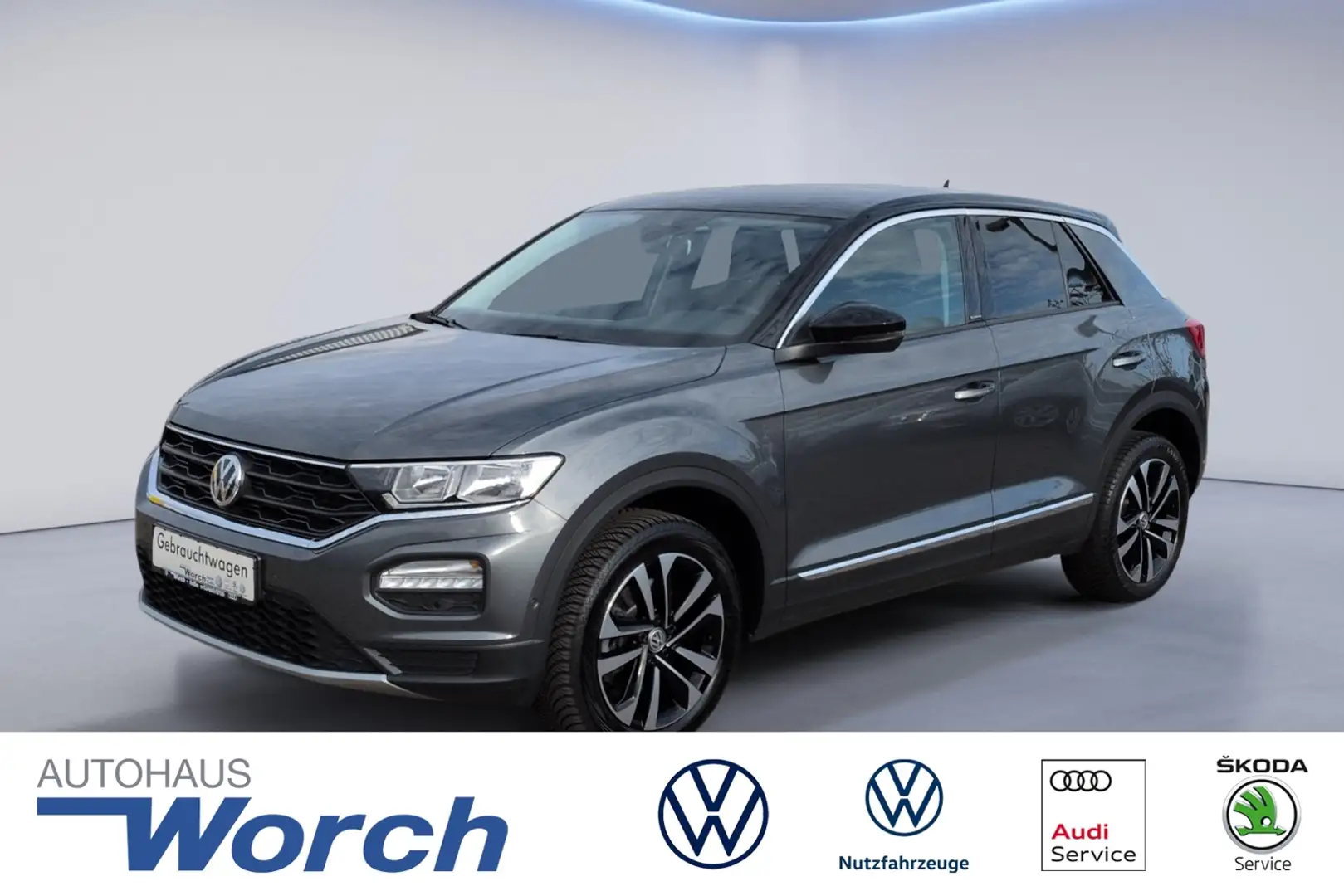 Volkswagen T-Roc 2.0 TDI DSG IQ.Drive AHK+PARKLENK Grau - 1