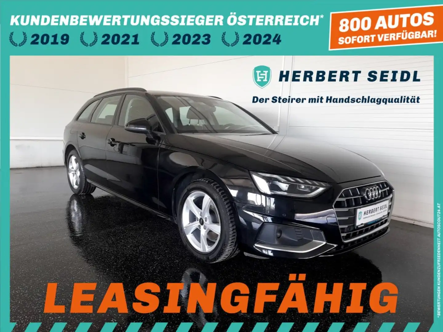 Audi A4 Avant ADVANCED 35 TDI S-tr. *LED & DYN BLINKER / ASS PAKET TOUR / NAVI / 17 ZOLL / VERKEHRSZEICHENASSIST* Schwarz - 1