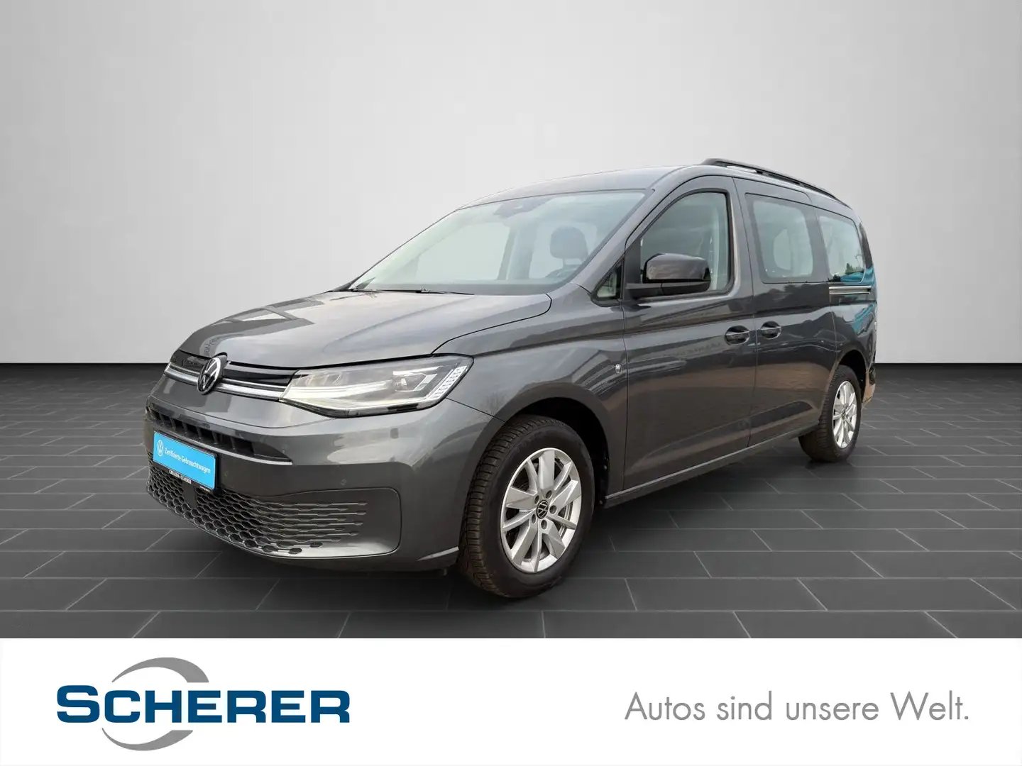 Volkswagen Caddy 1.5 TSI SHZ RFK NAVI LED GRA DAB Grau - 1