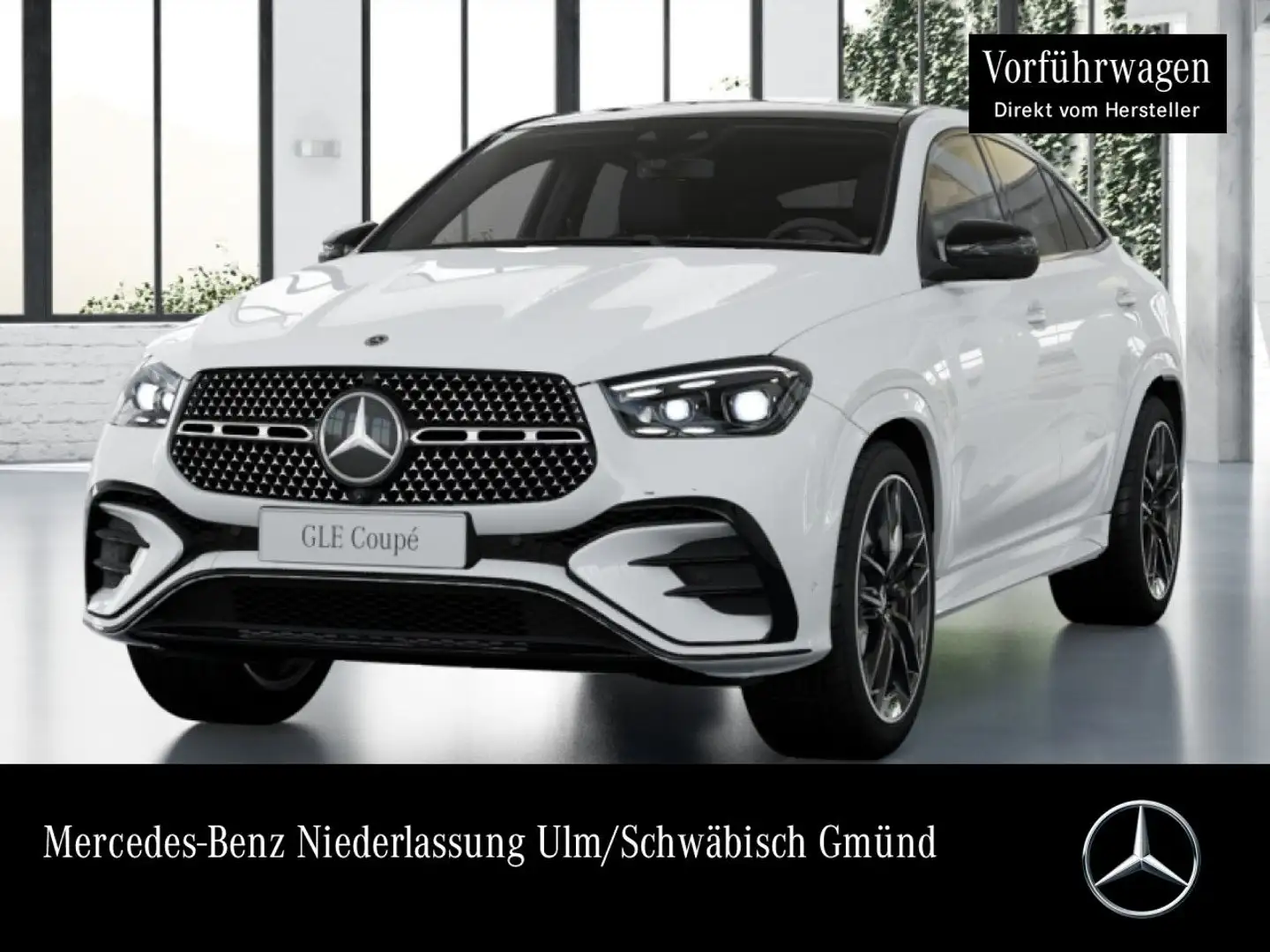 Mercedes-Benz GLE 450 d Coupé 4M AMG+NIGHT+PANO+360+AHK+HUD+9G Blanc - 1