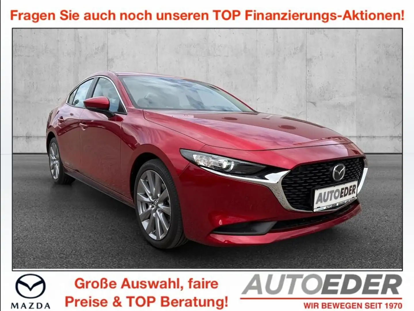 Mazda 3 Mazda3 Sedan e-Skyactiv G150 Exclusive-Line Aut. Rot - 1