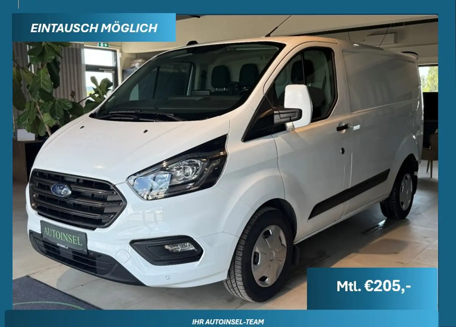 Ford Transit Custom 340 L1 Carplay Aufbau Tempomat Weiß - 1
