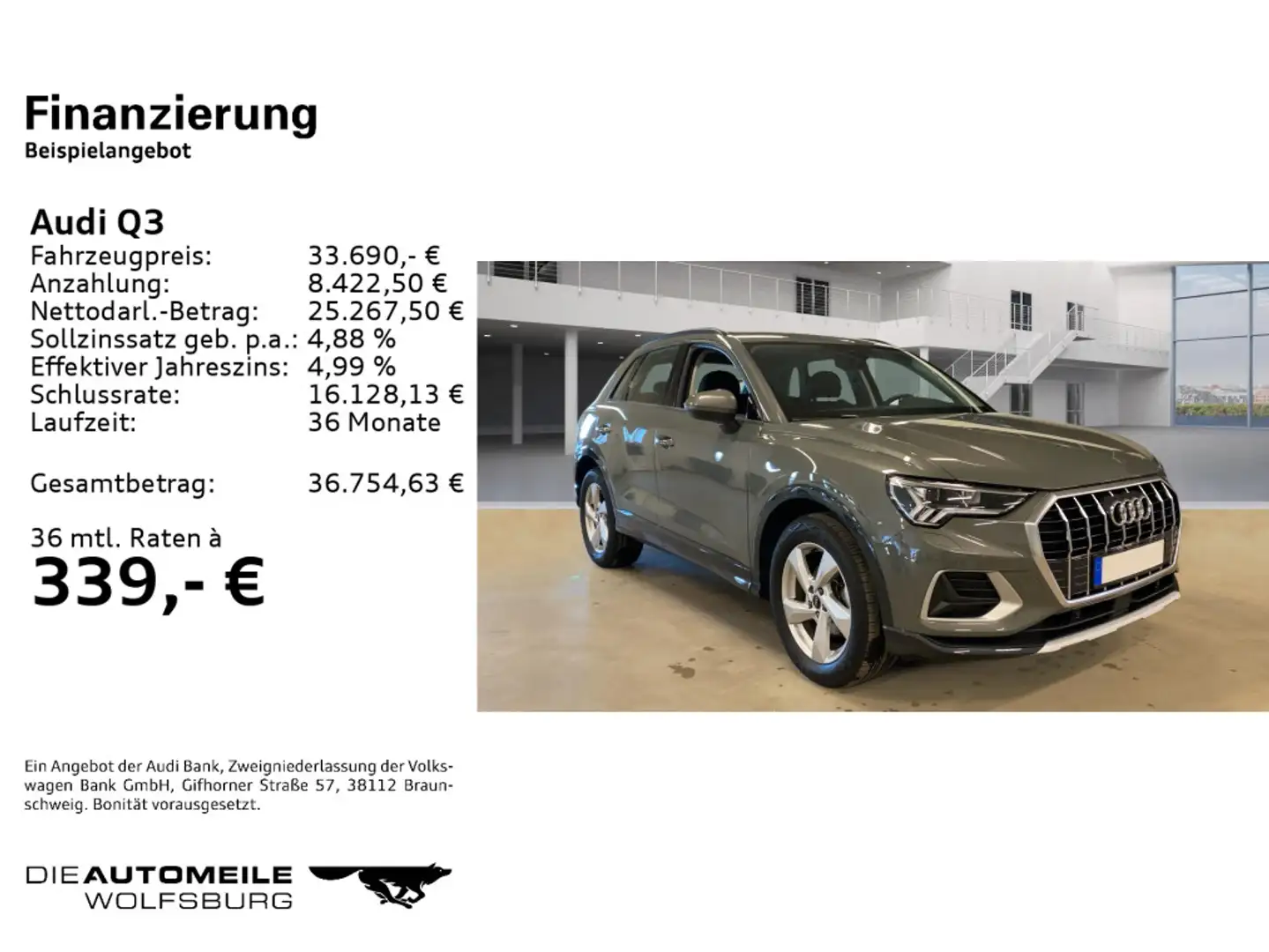 Audi Q3 35 TFSI S tronic advanced LED/Stand/AHK Grau - 2