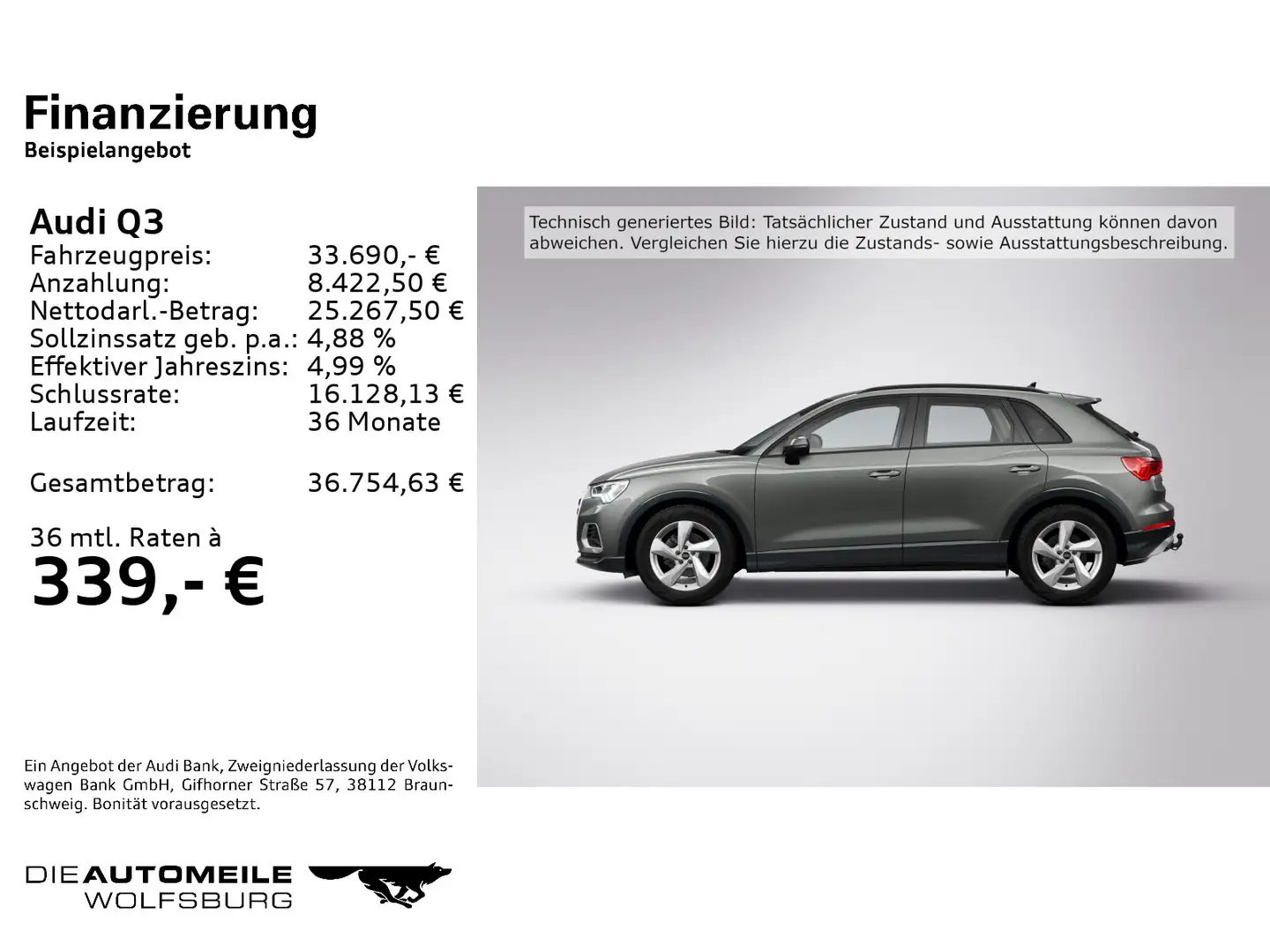 Audi Q3 35 TFSI S tronic advanced LED/Stand/AHK Grau - 2