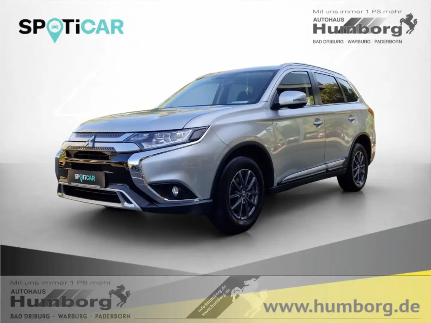 Mitsubishi Outlander Edition 2WD 2.0 MIVEC Diamant Ed Navi Apple CarPla Silber - 1