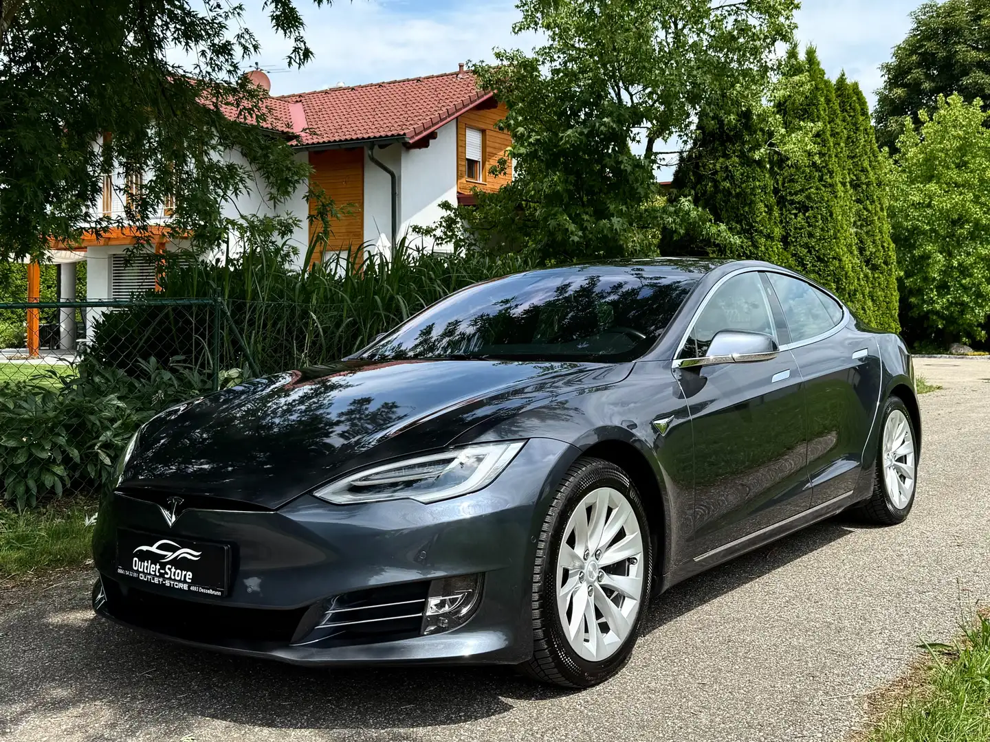 Tesla Model S *Maximale Reichweite*100kWh*MwSt*Netto 28.000€* Grau - 1