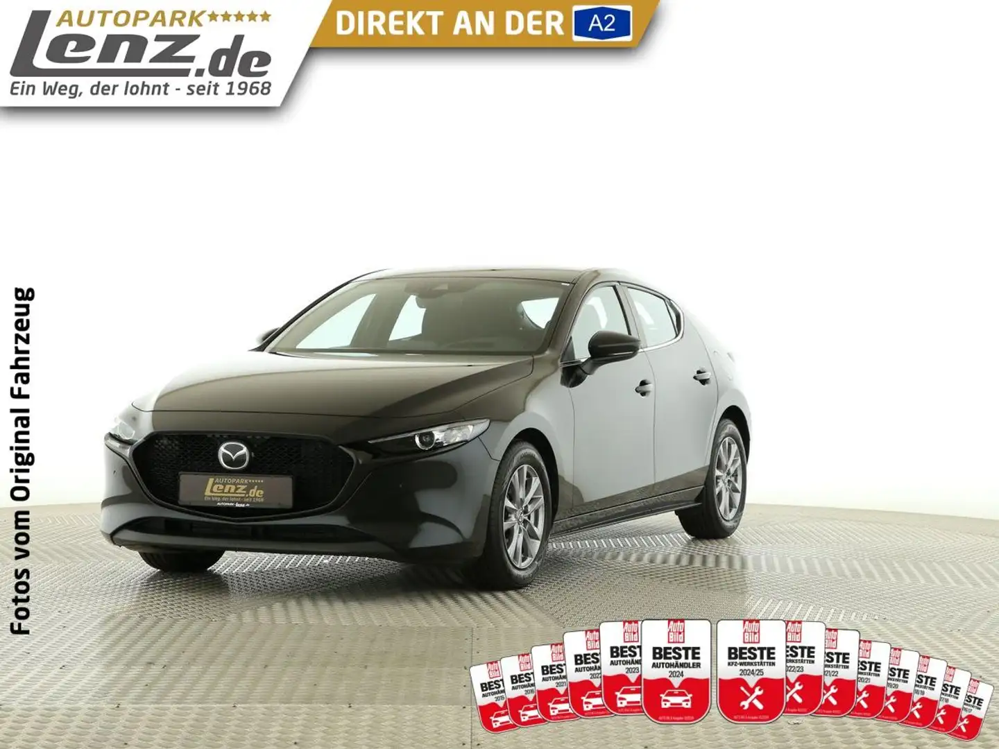 Mazda 3 Selection  LED Navi HUD ACC Kamera LHZ FSE PDC Schwarz - 1