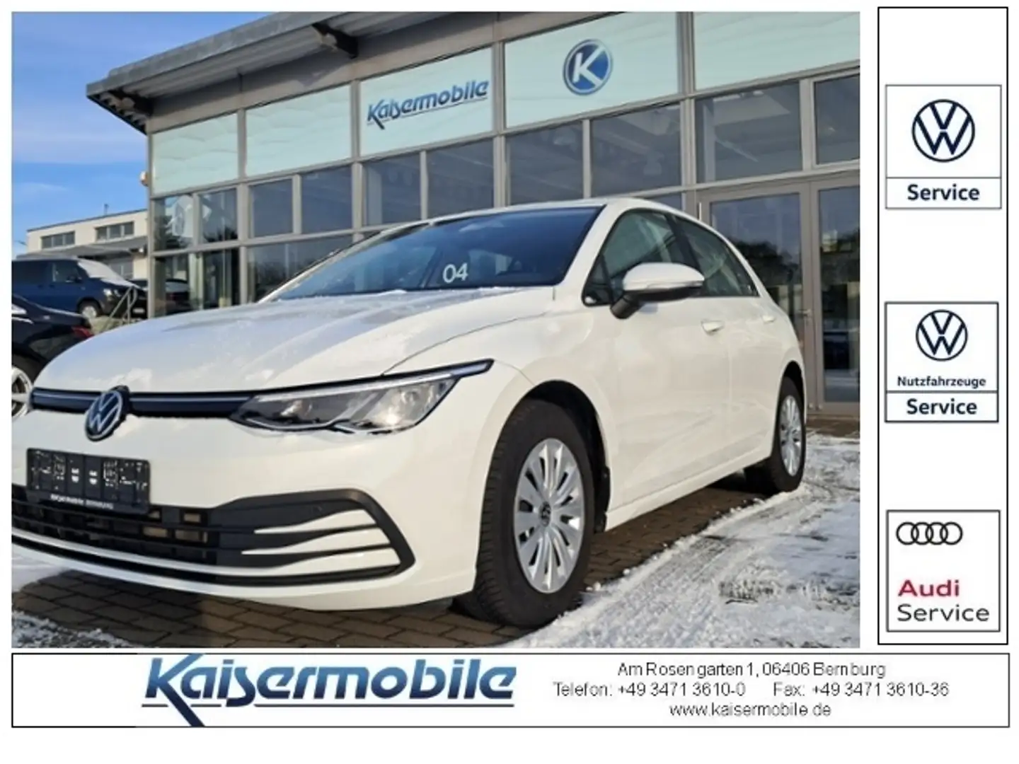 Volkswagen Golf VIII 1.0 TSI EURO 6d App-Connect Lenkradheizung A Weiß - 1