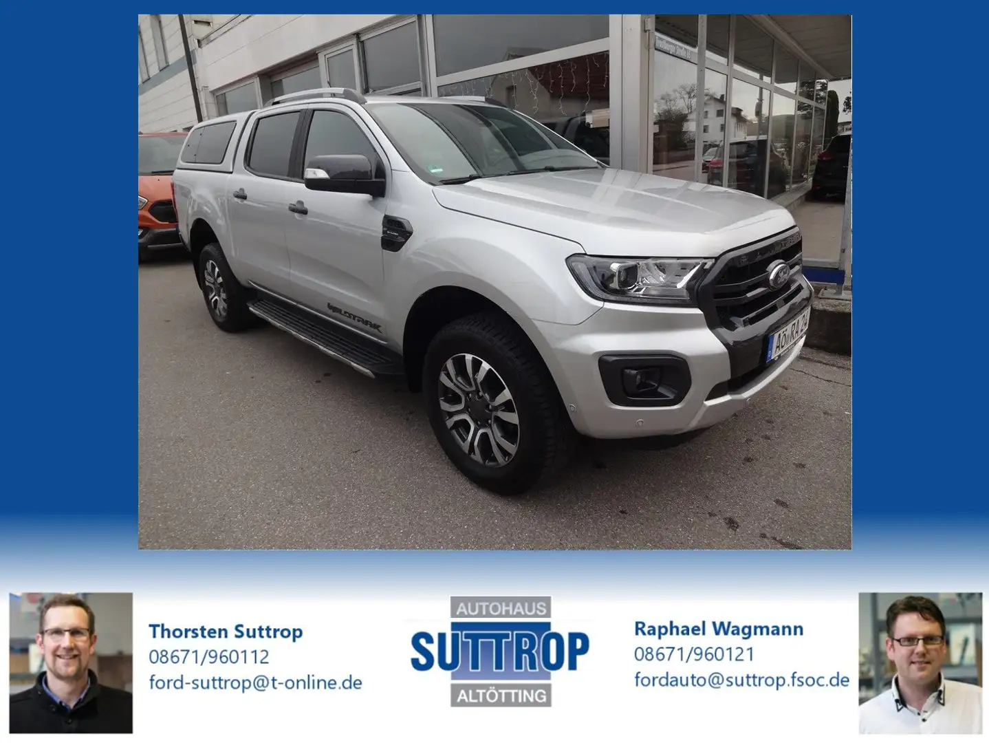Ford Ranger Doppelkabine 4x4 Wildtrak Silber - 1