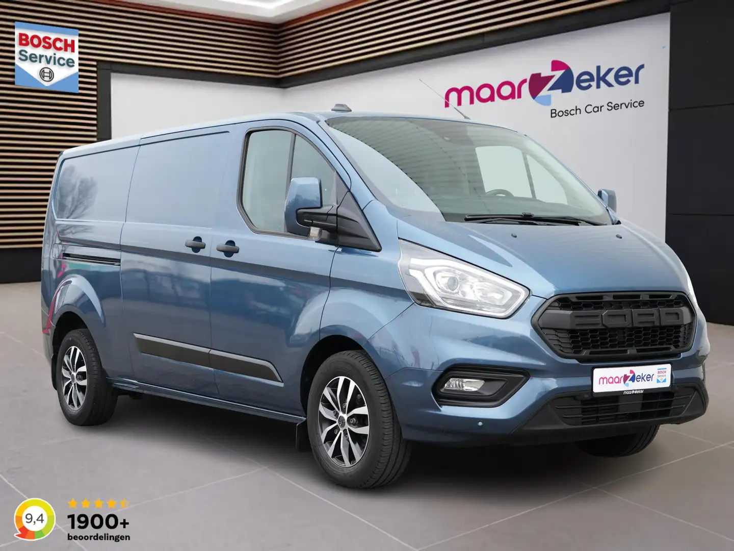 Ford Transit Custom 300 2.0 TDCI L2H1 ✅Apple✅Android✅Cruise✅Trekhaak✅C Blauw - 1