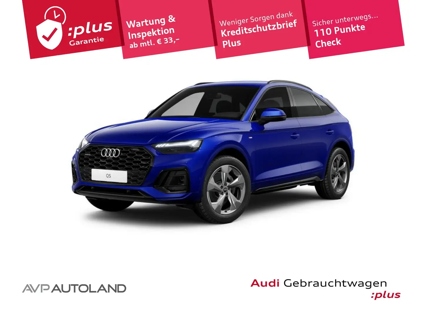 Audi Q5 Sportback 45 TFSI quattro S tro. S line AHK Blau - 1