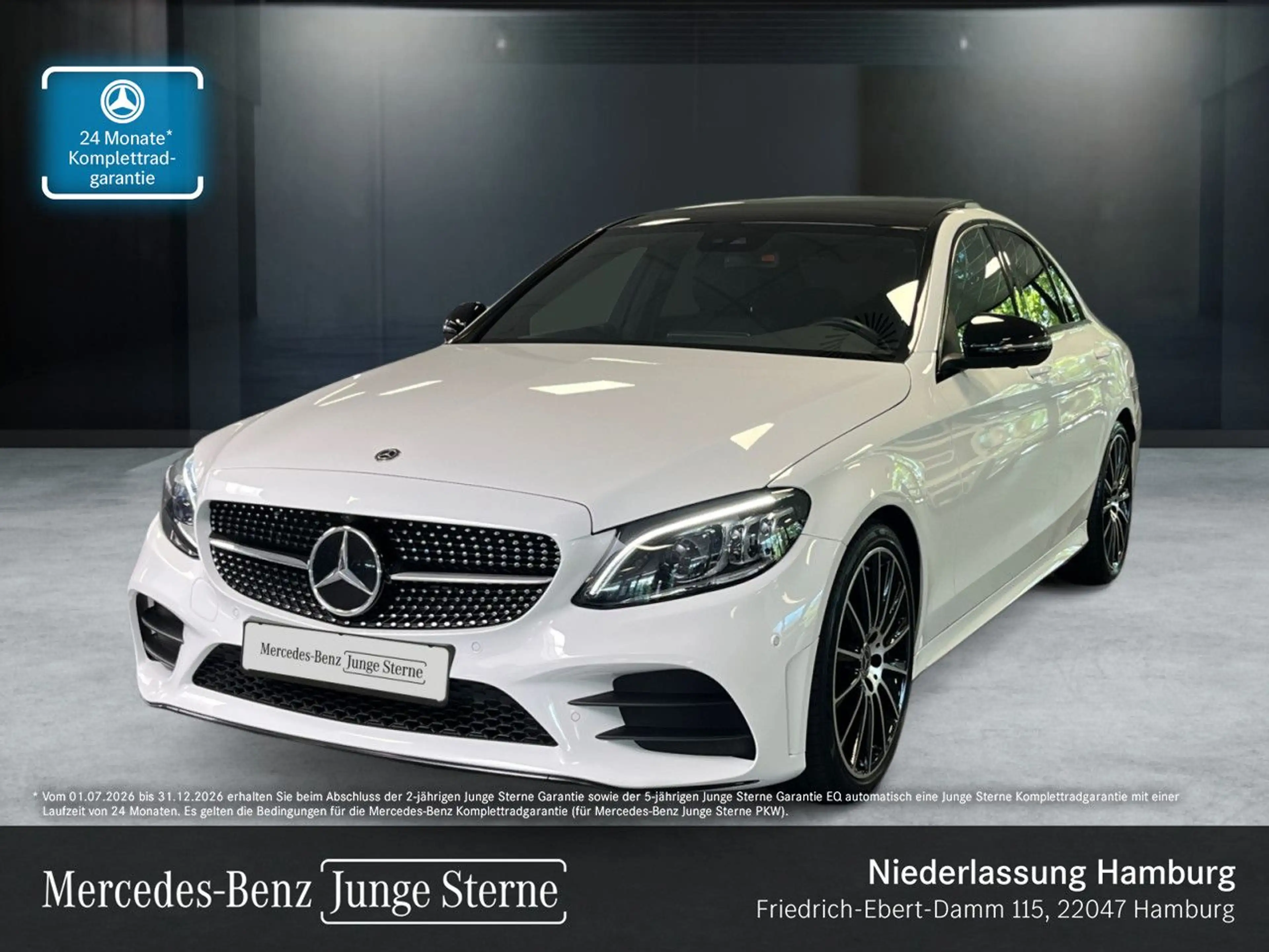 Mercedes-Benz C 300 AMG+NIGHT+PANO+360+MULTIBEAM+BURMESTER+19"