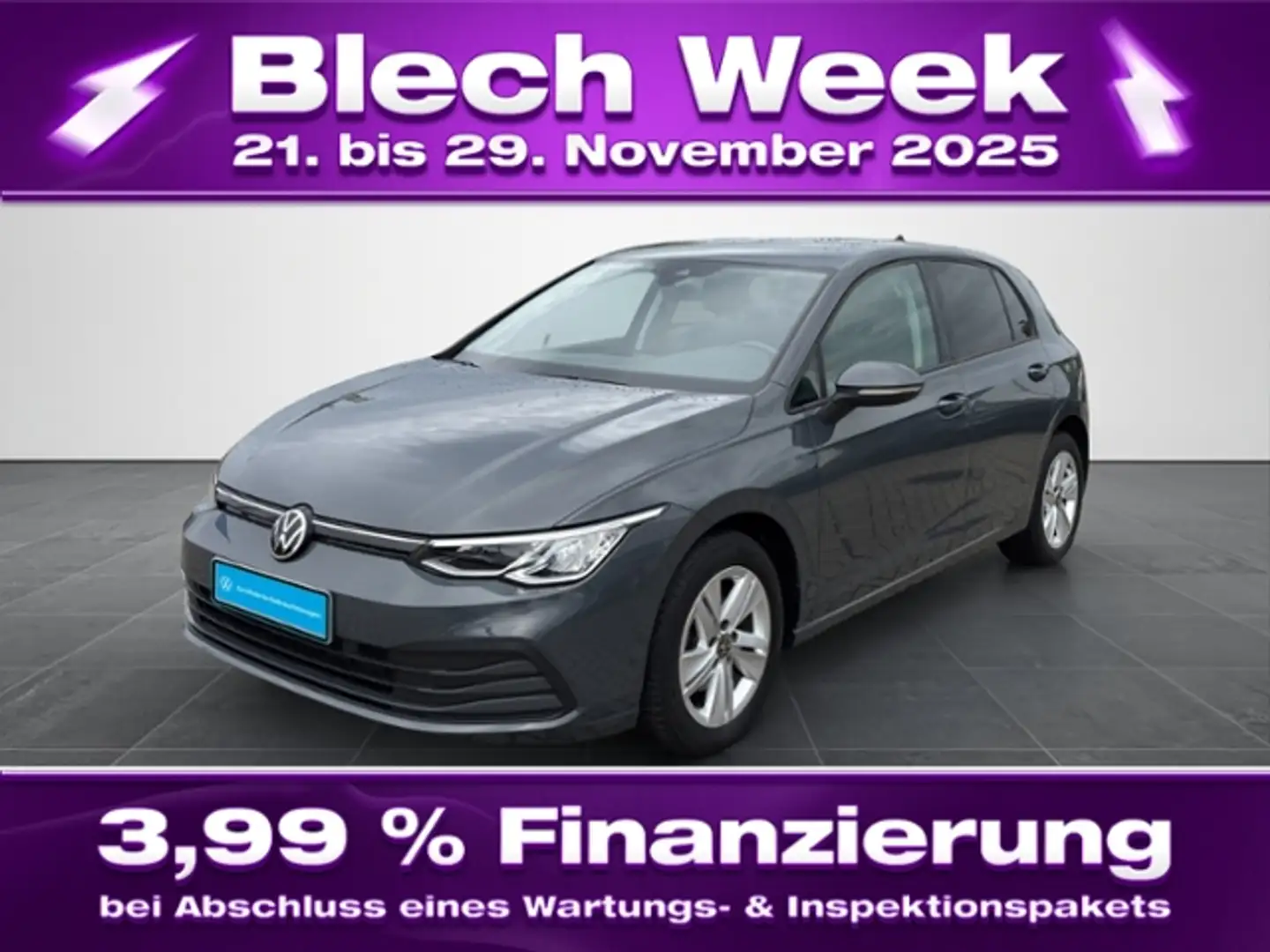 Volkswagen Golf VIII 1.5TSI Life LED/Navi/ACC/App Grau - 1