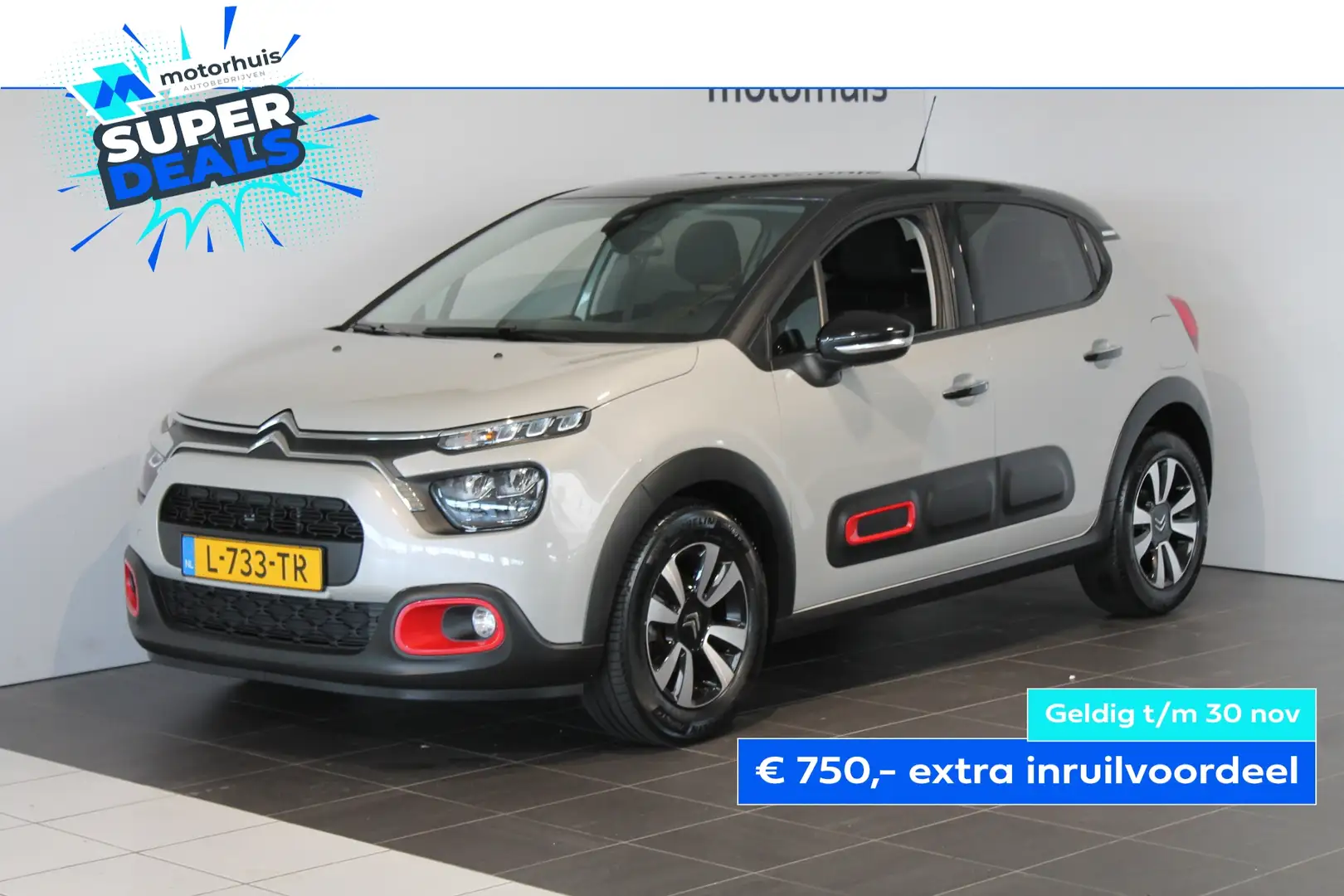 Citroen C3 1.2 PureTech 82pk Business Grijs - 1