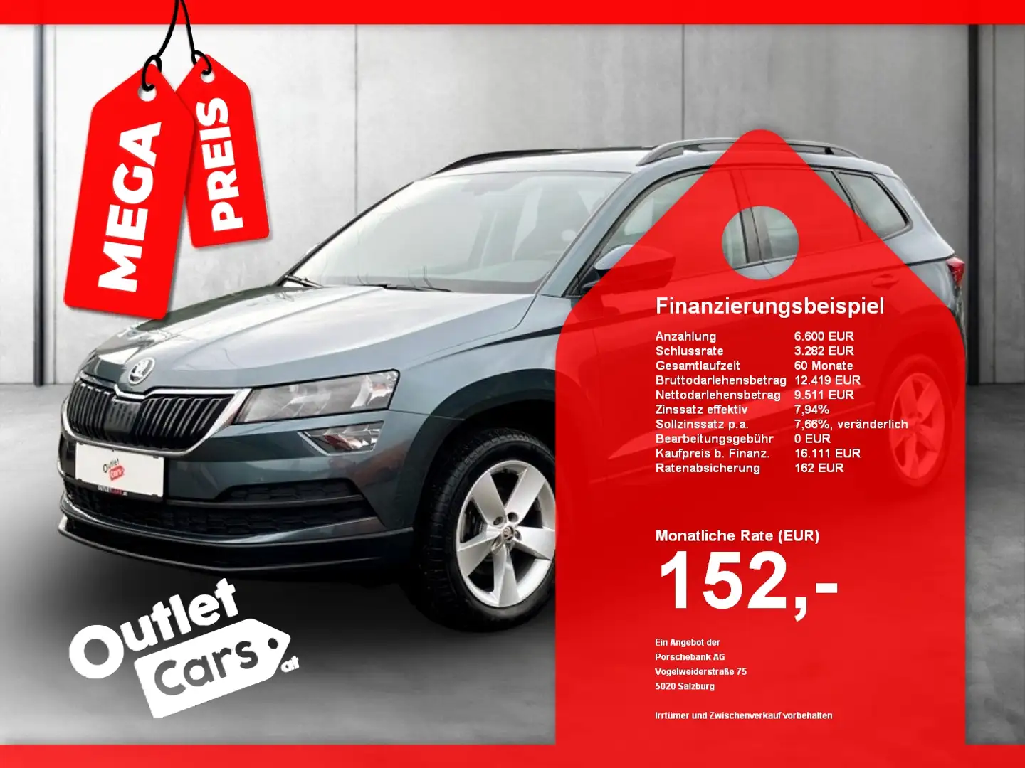 Skoda Karoq 2.0 TDI Ambition PDC+Sportsitze+MEGAPREIS Grau - 1